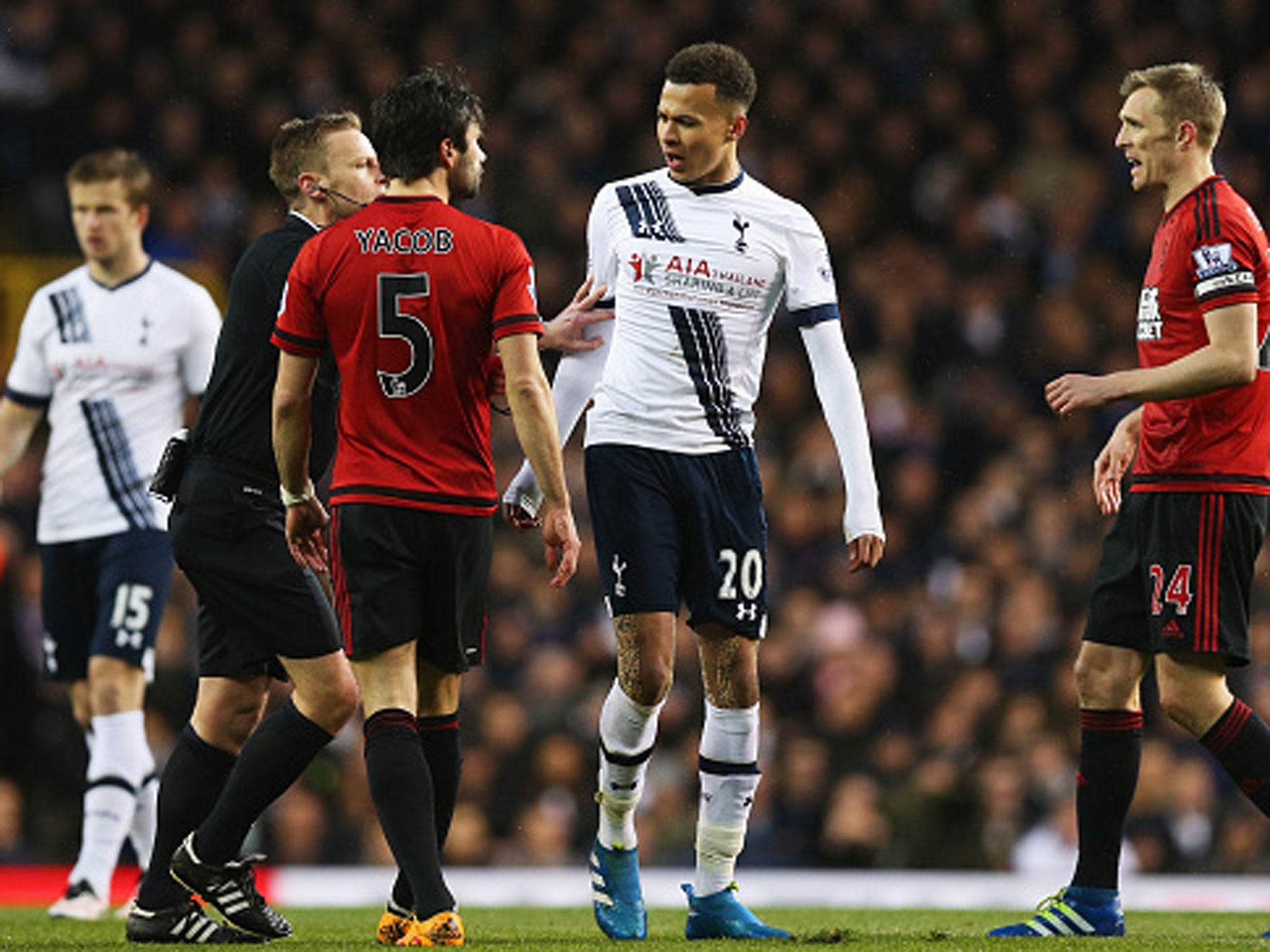 Dele Alli's temperament has been a cause for concern at times this season (Getty)