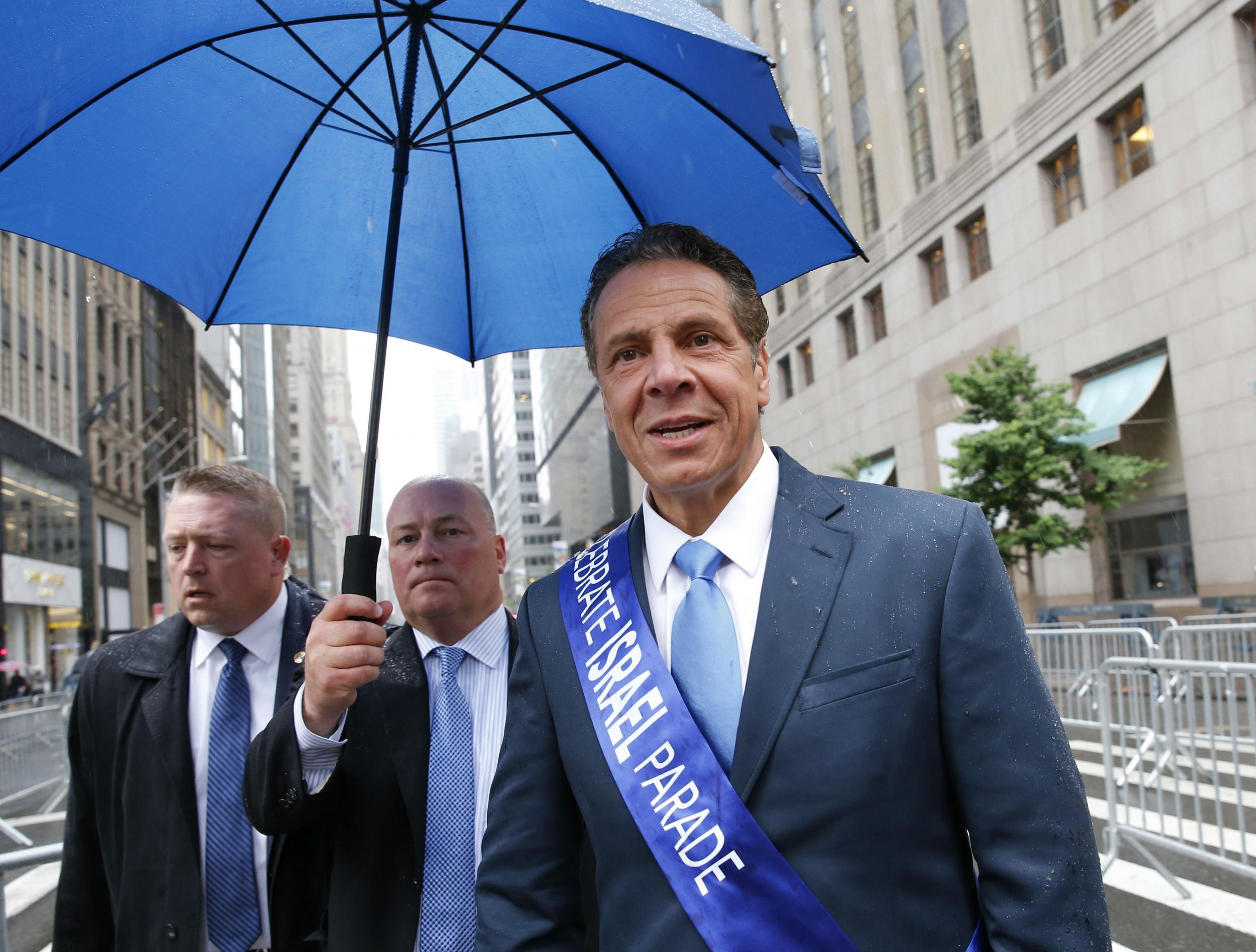 Mr Cuomo joined the city's 'Celebrate Israel Parade' after announcing the divestment