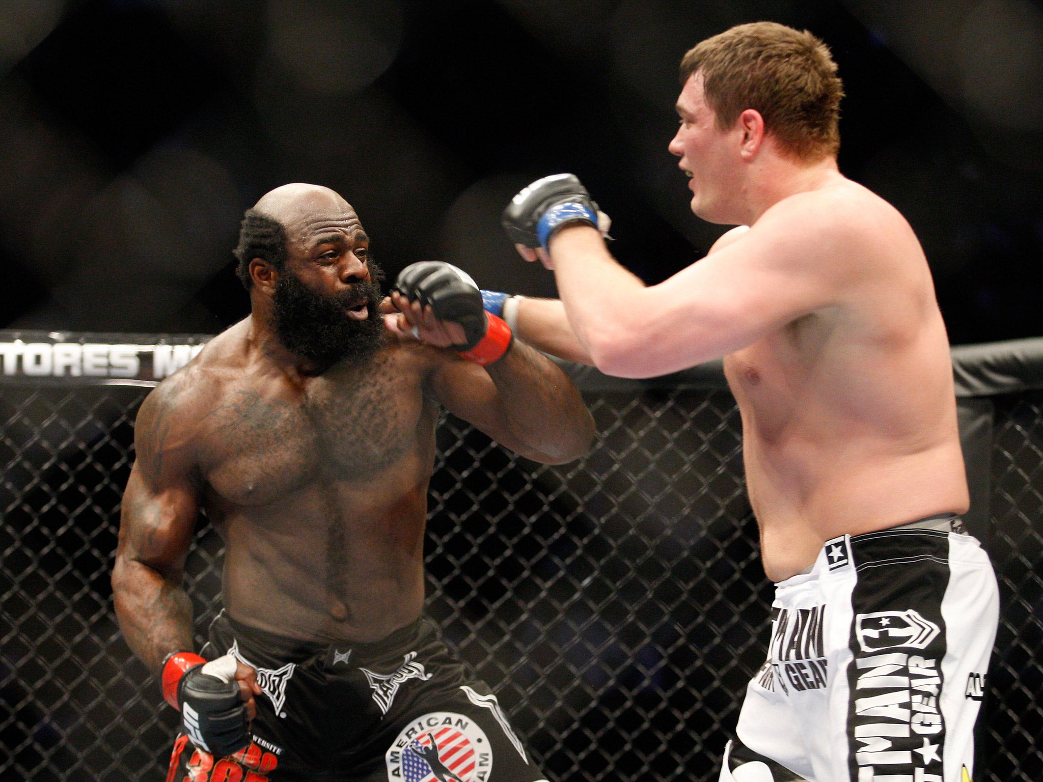 Slice in action against Matt Mitrione at UFC 113