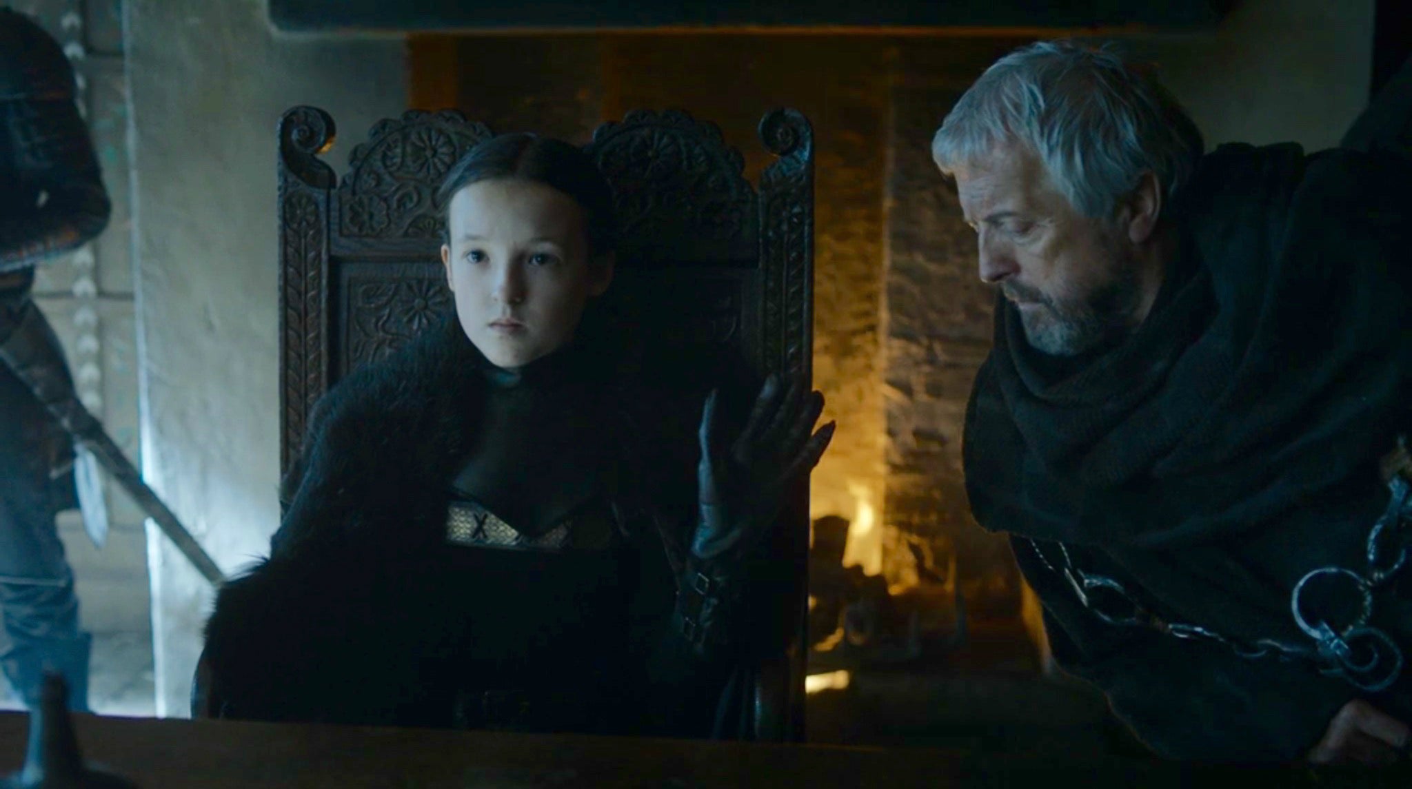 &#13;
Lyanna Mormont getting tired of her maester's shit&#13;