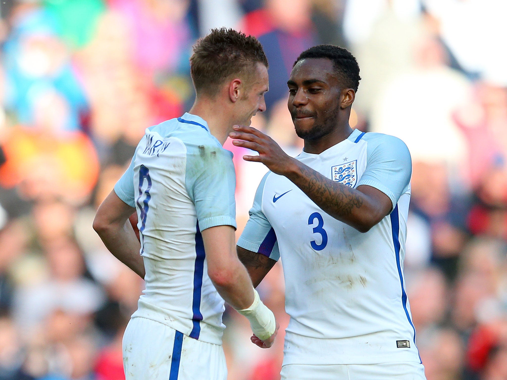 Danny Rose with Jamie Vardy