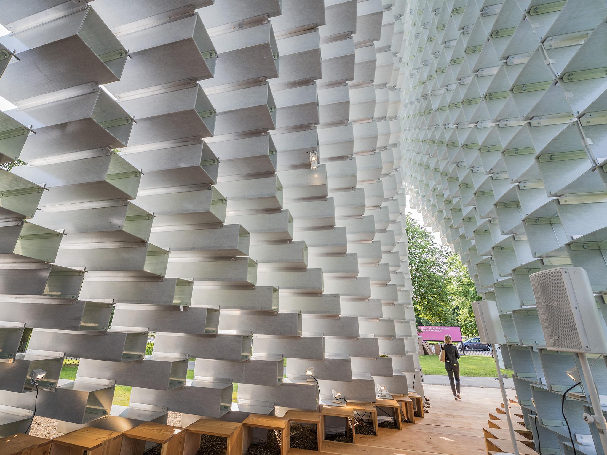 A view from inside Bjarke Ingels' 'seemingly incompatible' installation