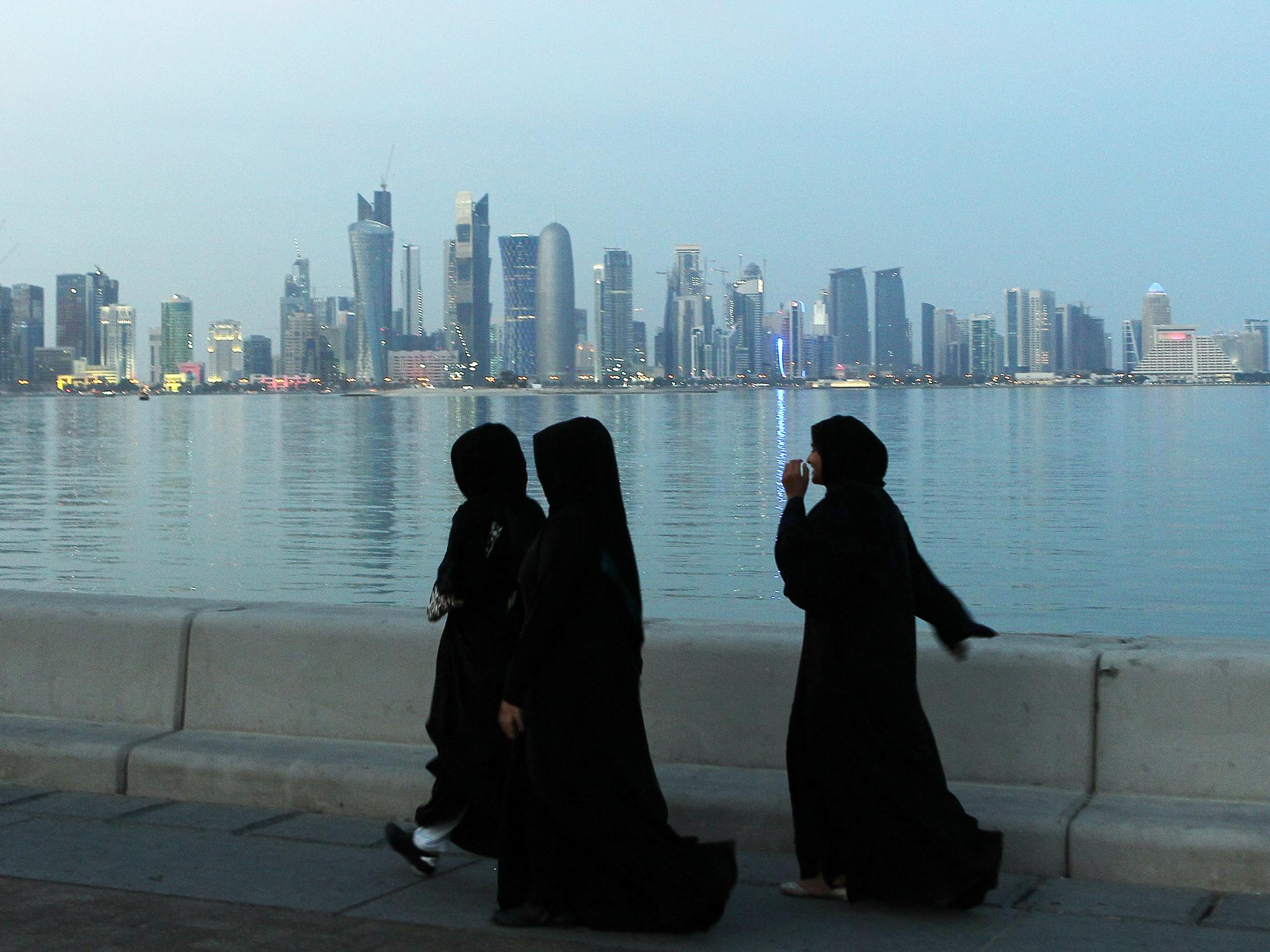 The woman has been held in Qatar (file picture)