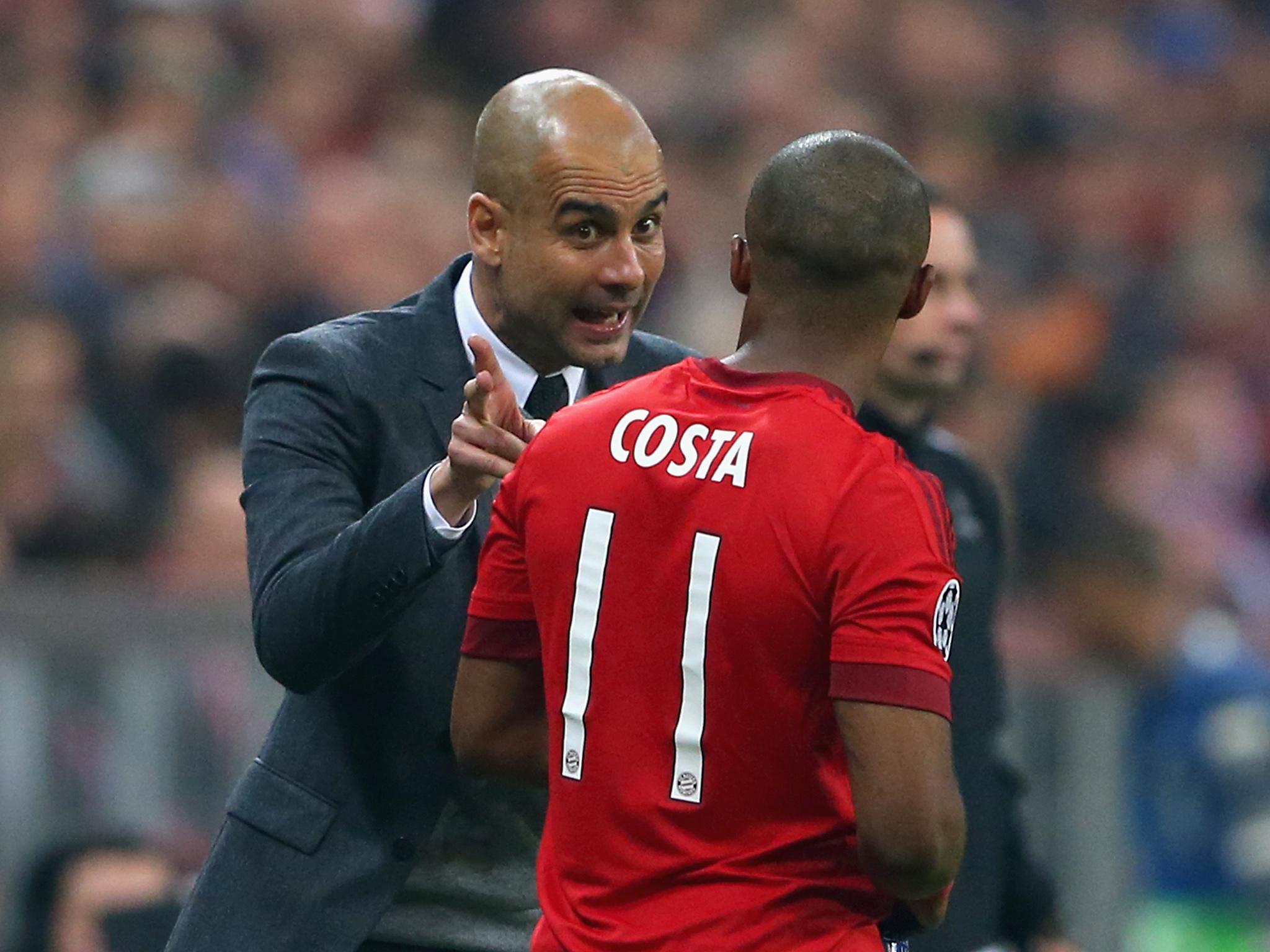 Guardiola brought Costa to Bayern Munich last summer