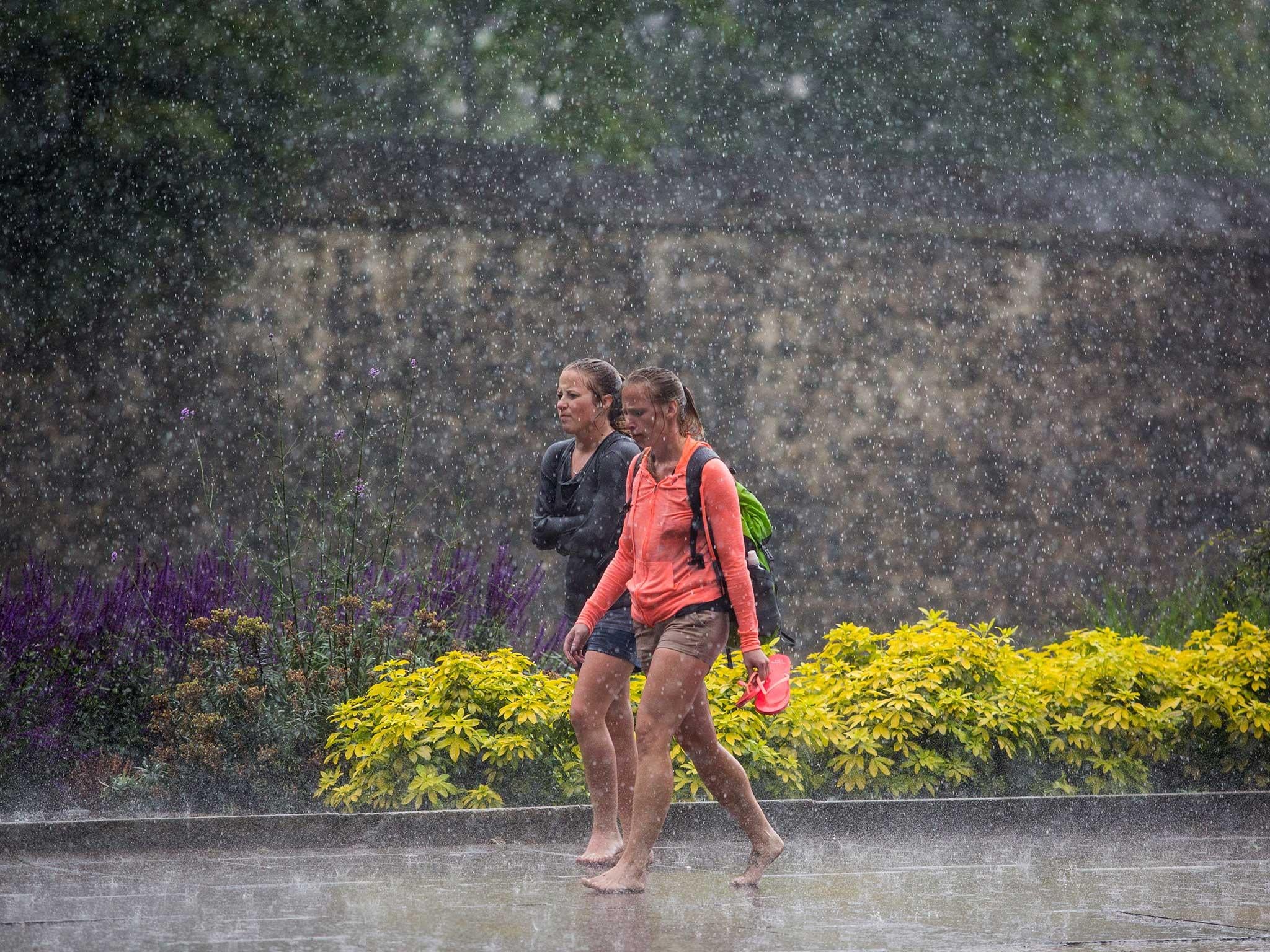 Areas of the UK have been hit by heavy rain in recent days