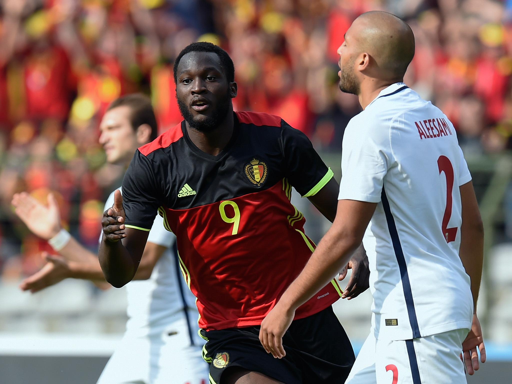 &#13;
Lukaku in action for Belgium&#13;