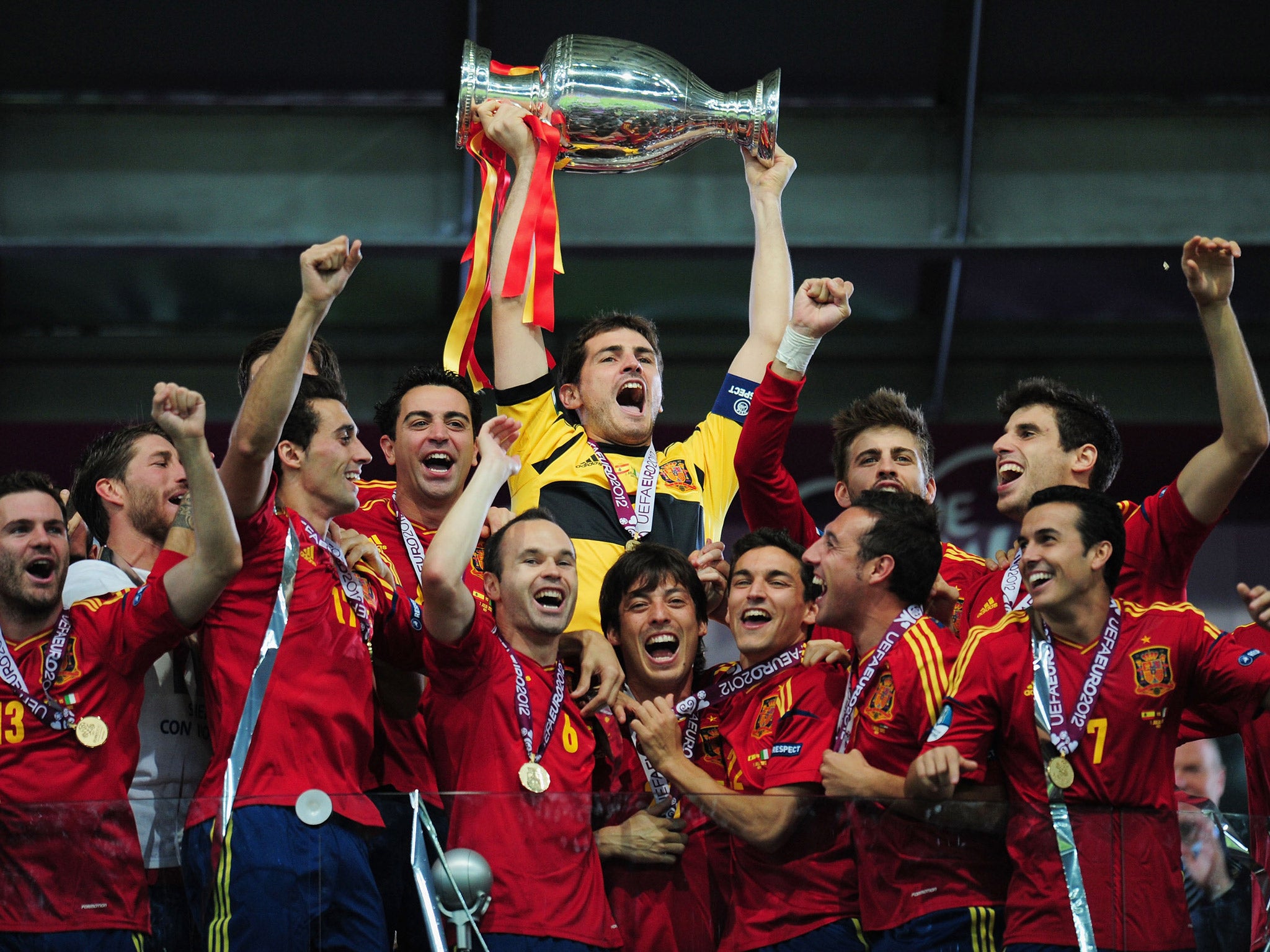 Spain’s triumph at Euro 2012 was their third consecutive major tournament victory