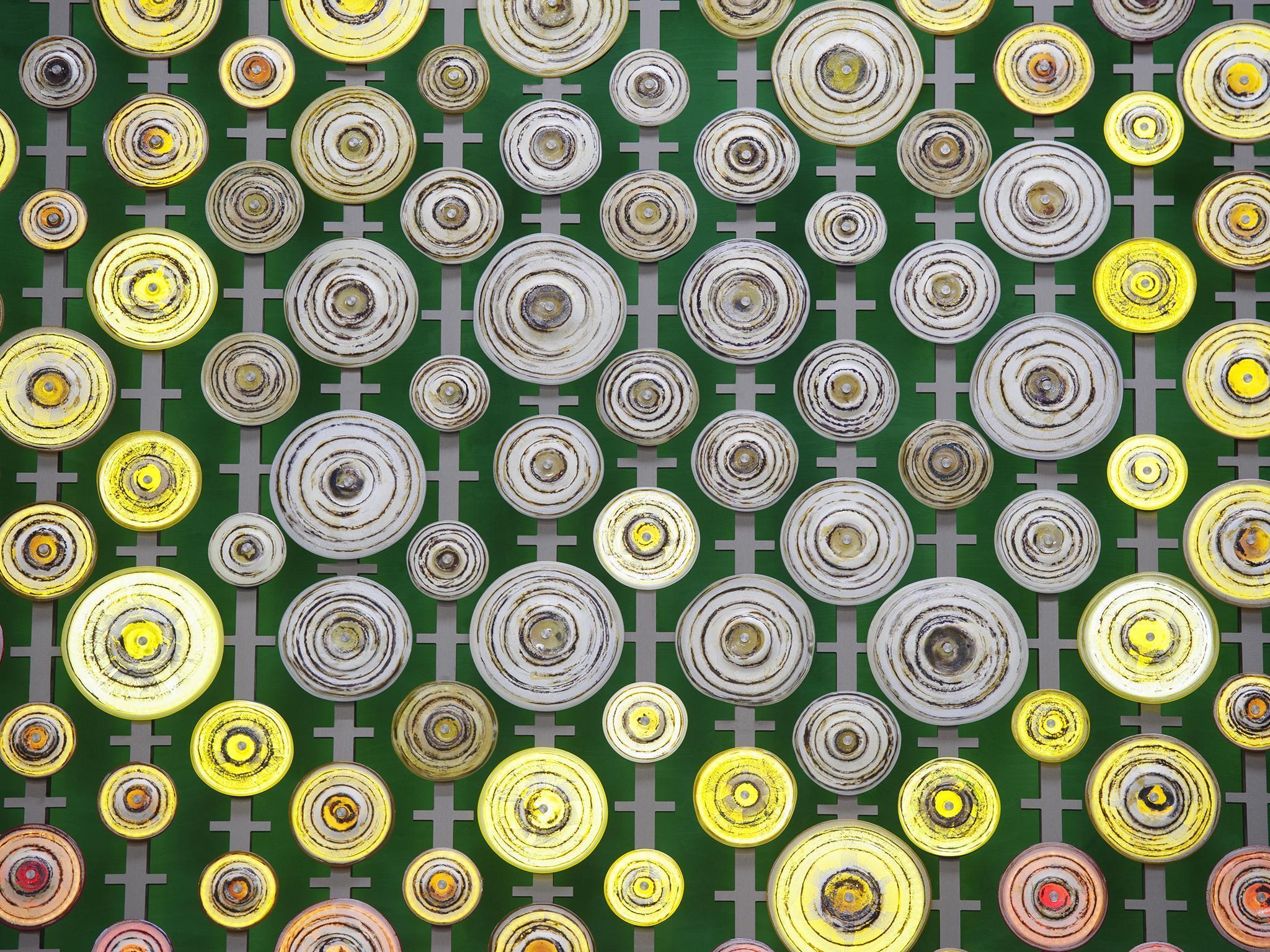 The glass scrolls are a reference to the legislation that gave women the vote, and are mounted on a portcullis structure – the principal emblem of Parliament (UK Parliament/Jessica Taylor)