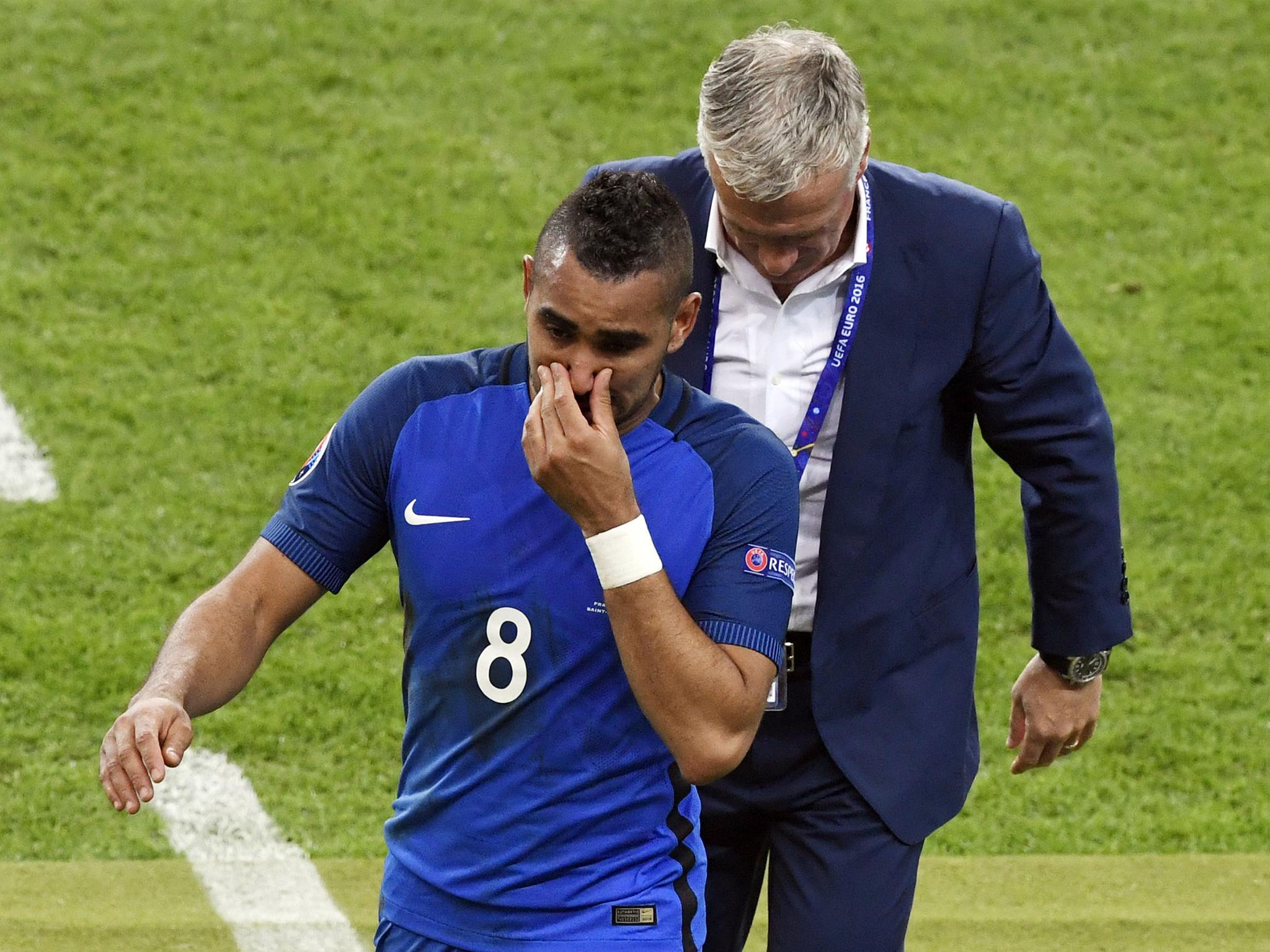 Payet walked off the pitch in tears of joy after his winning goal