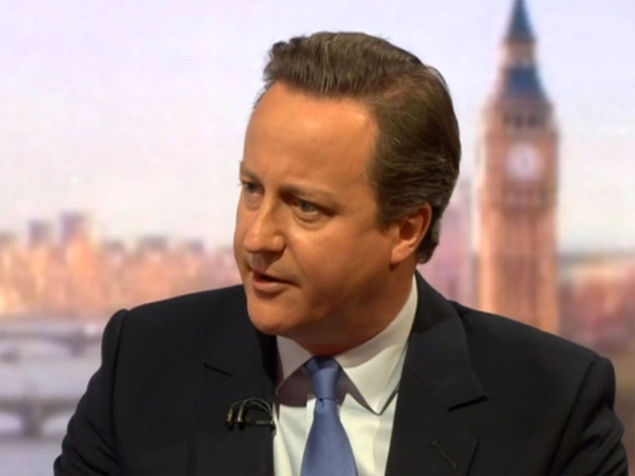 David Cameron on the Andrew Marr Show, 12 June 2016