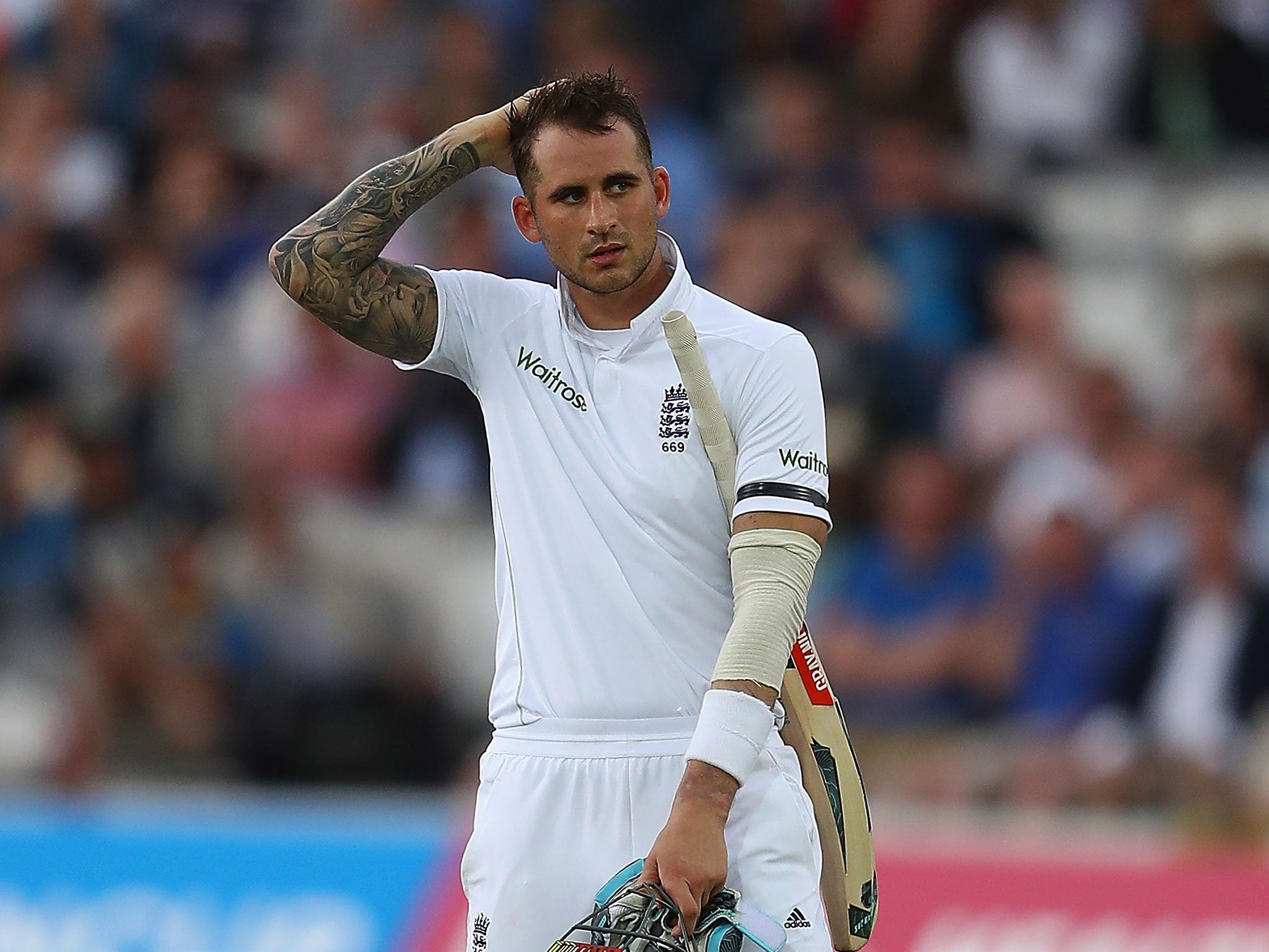 Alex Hales impressed his captain despite failing to reach three figures