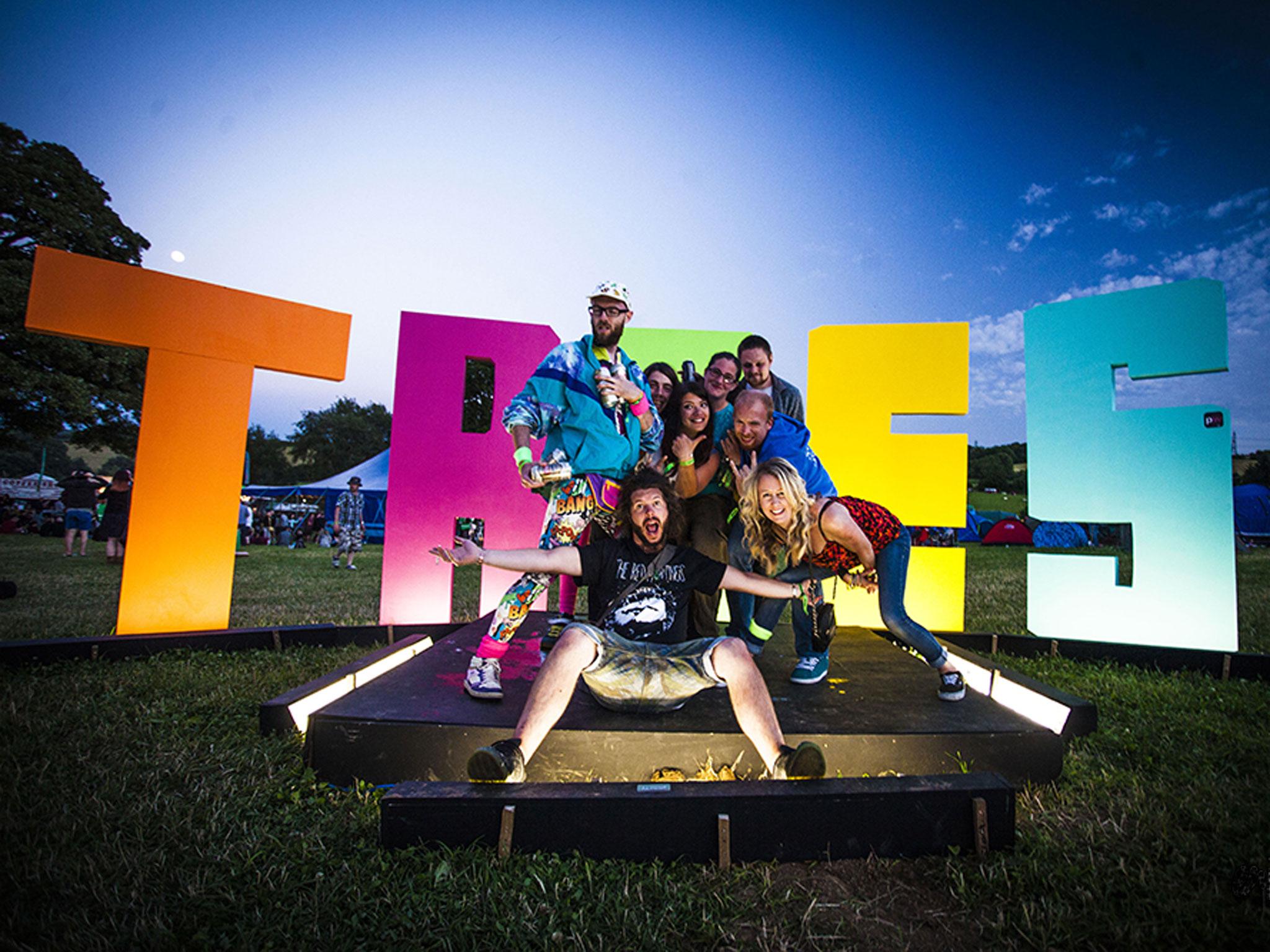 Festival revellers at 2000trees in 2014