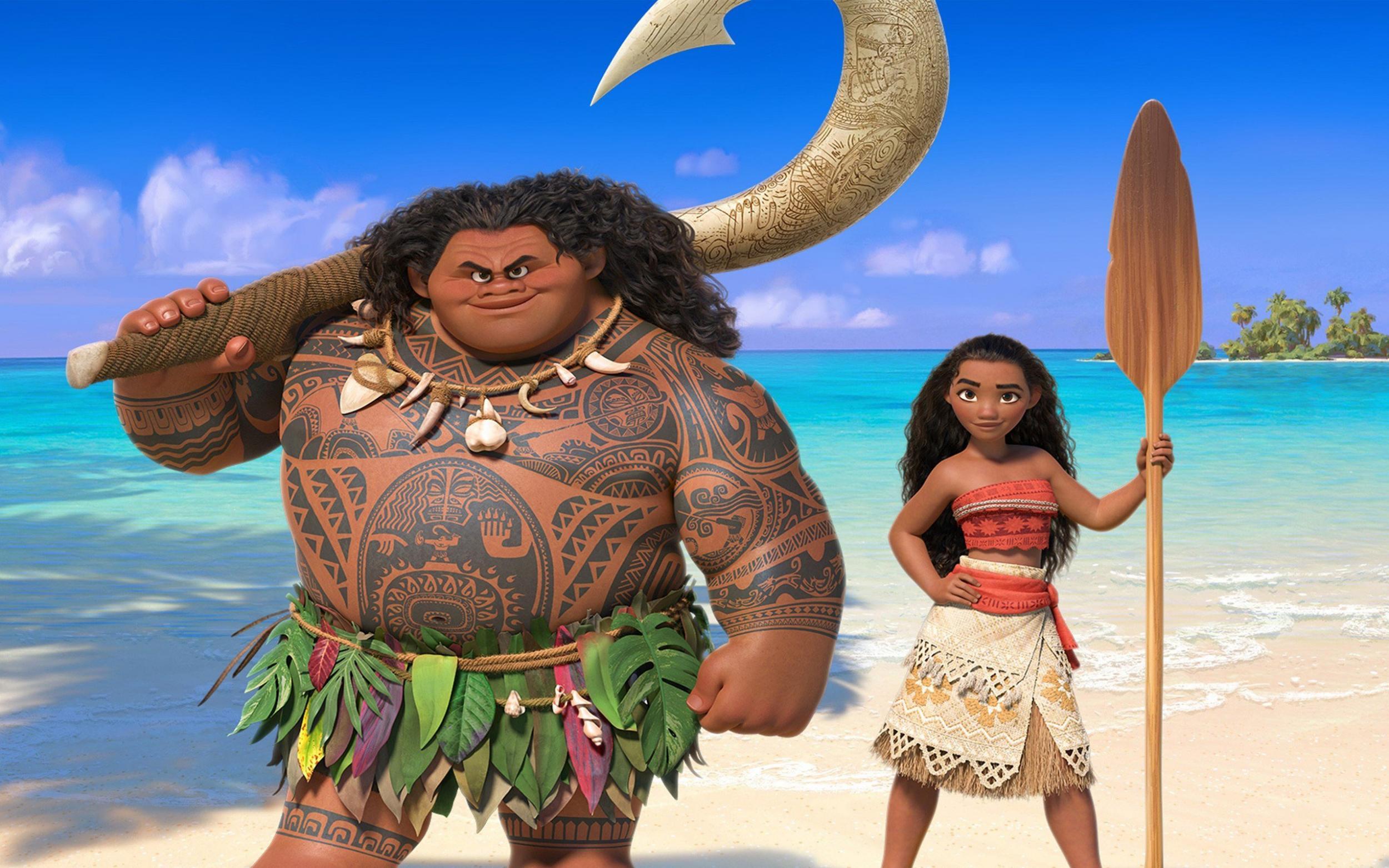 Maui and Moana in 2016’s ‘Moana’