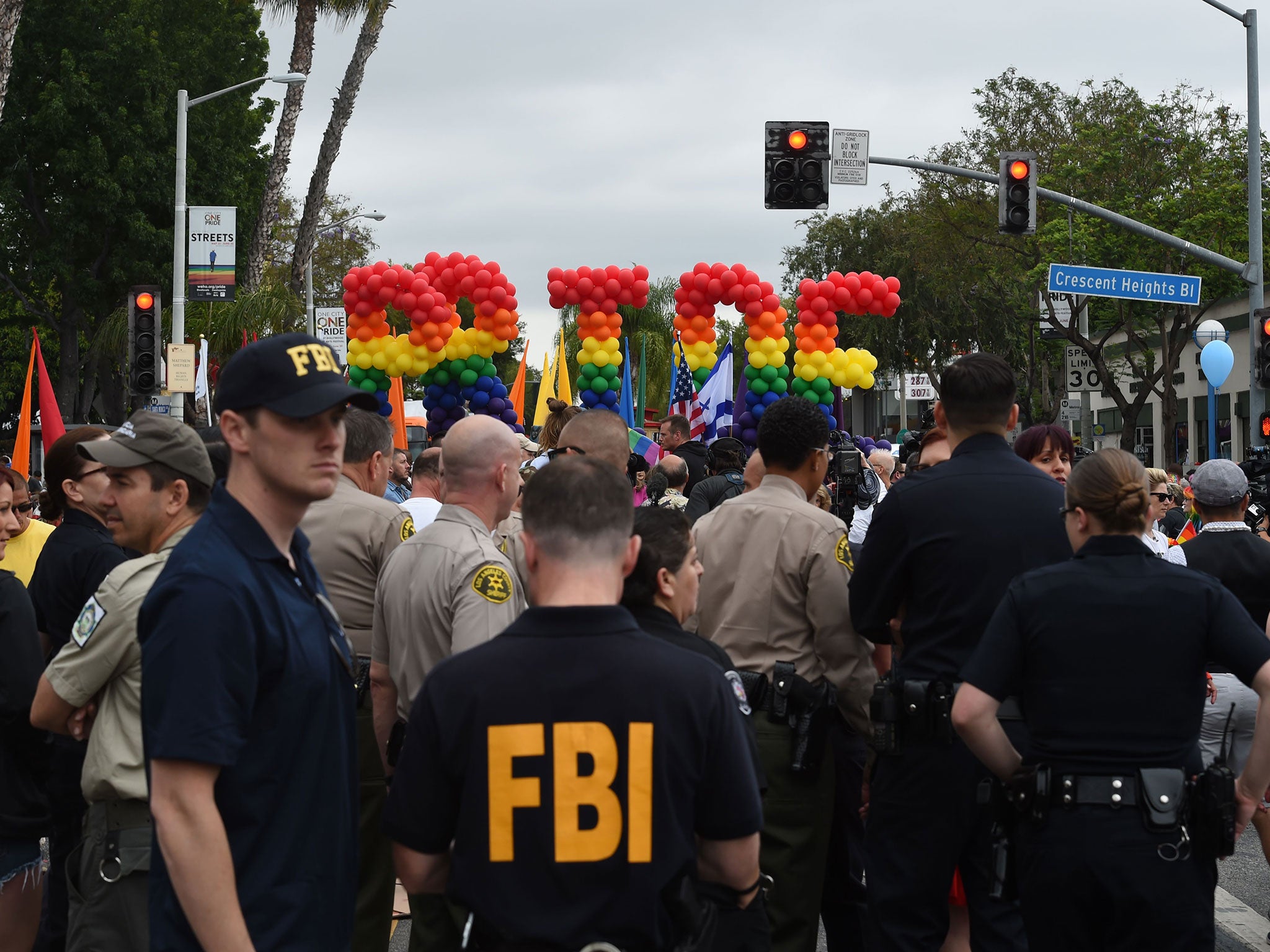 &#13;
Police decided not to cancel the annual parade, which went forward under tightened security &#13;