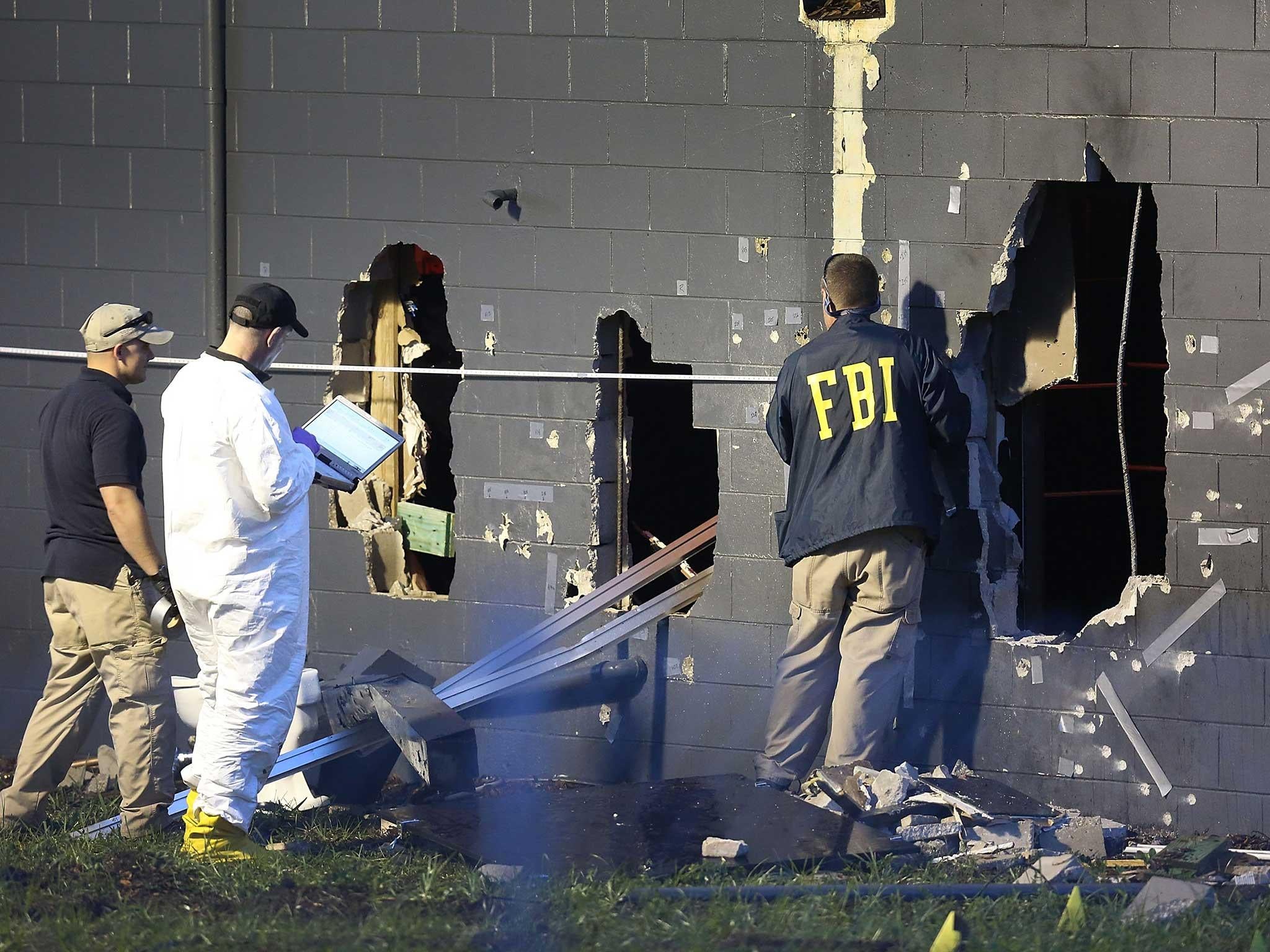 Damage to the Pulse nightclub following the attack