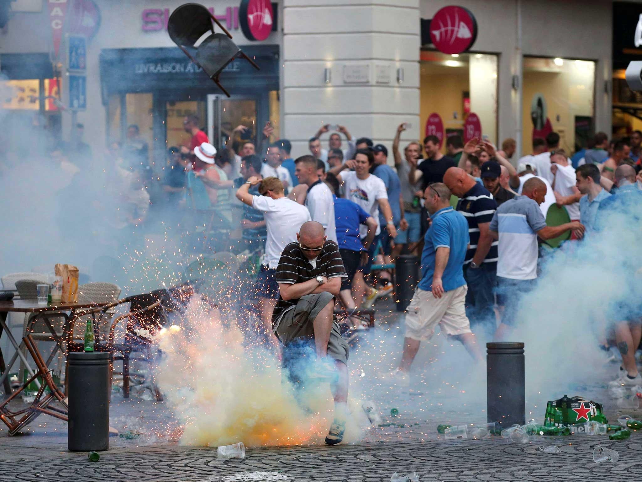 England fans were attacked by a Russian gang in Marseille on Saturday