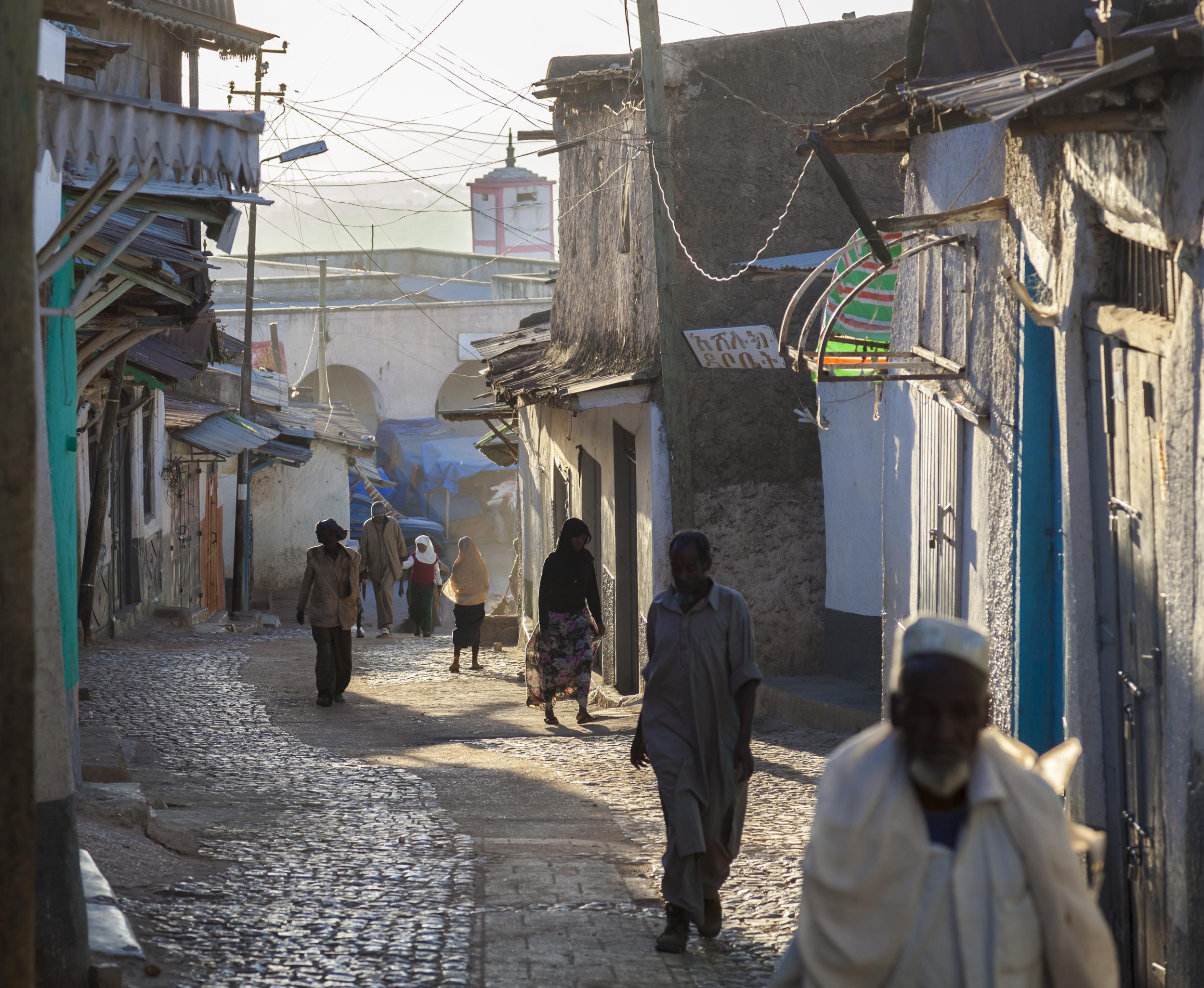 Inside Harar's ancient walled city of Jugol