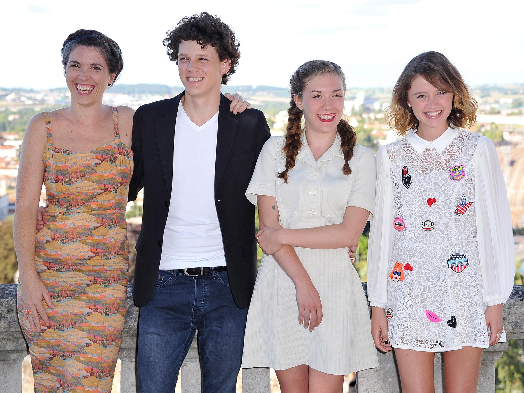 Eva Husson, Lorenzo Lefebvre, Daisy Broom and Marilyn Lima at a film festival in Angouleme, France, last year