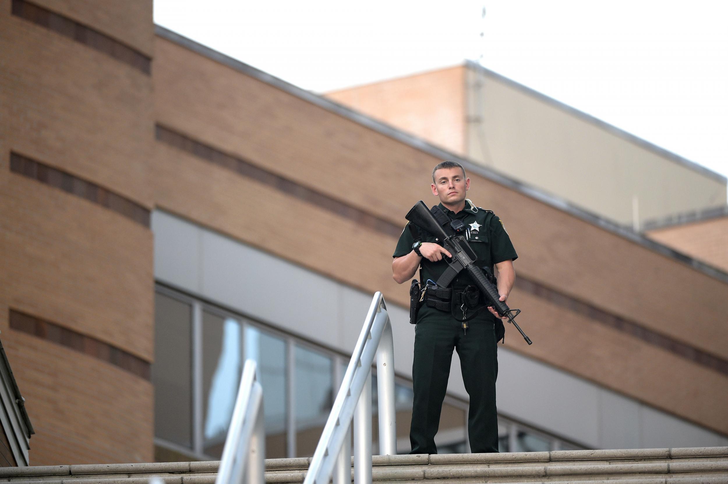 The Orlando Regional Medical Centre was placed under police guard after the shooting