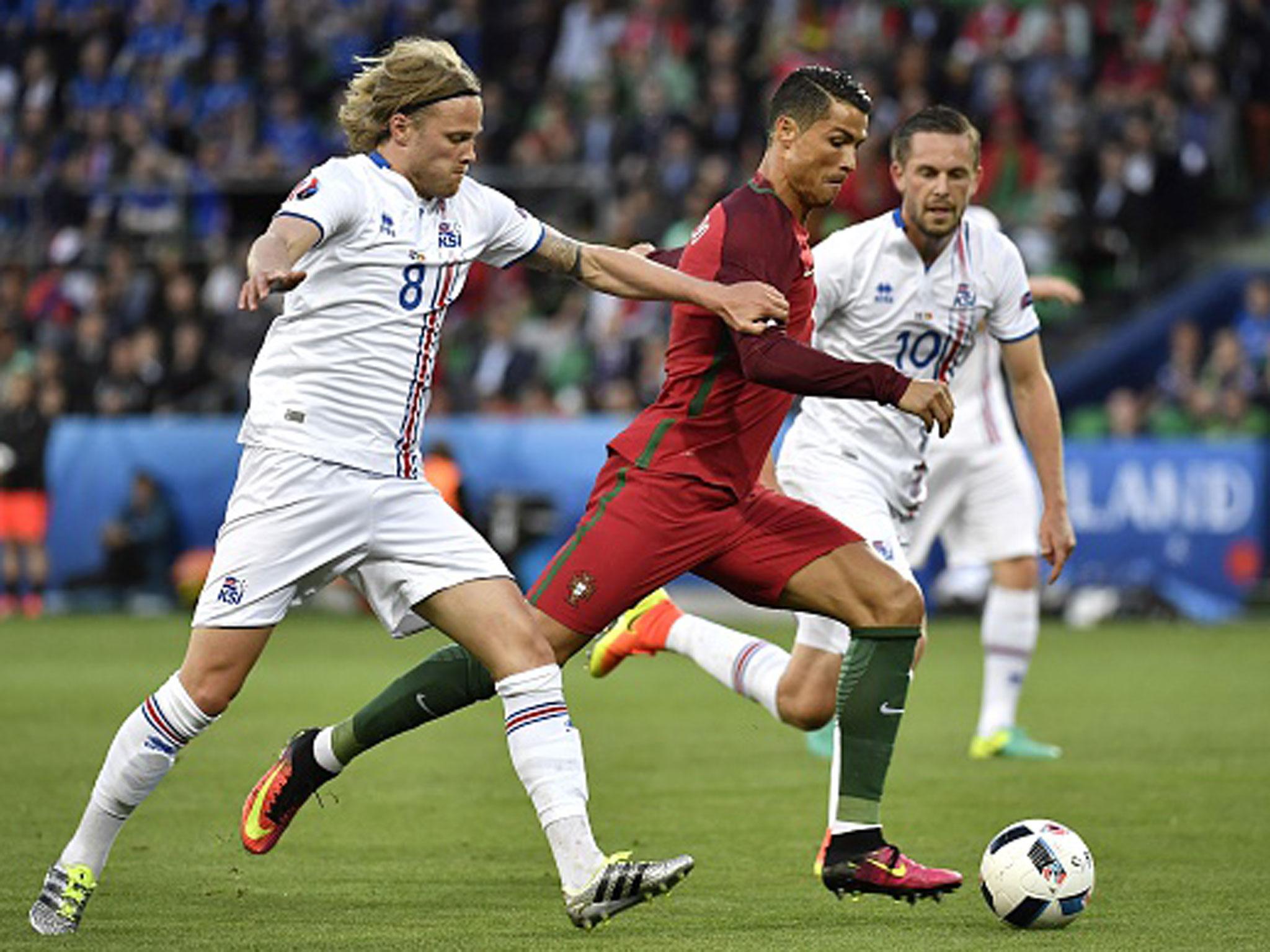 Cristiano Ronaldo made his first appearance of the Championship against Iceland on Tuesday night (Getty)