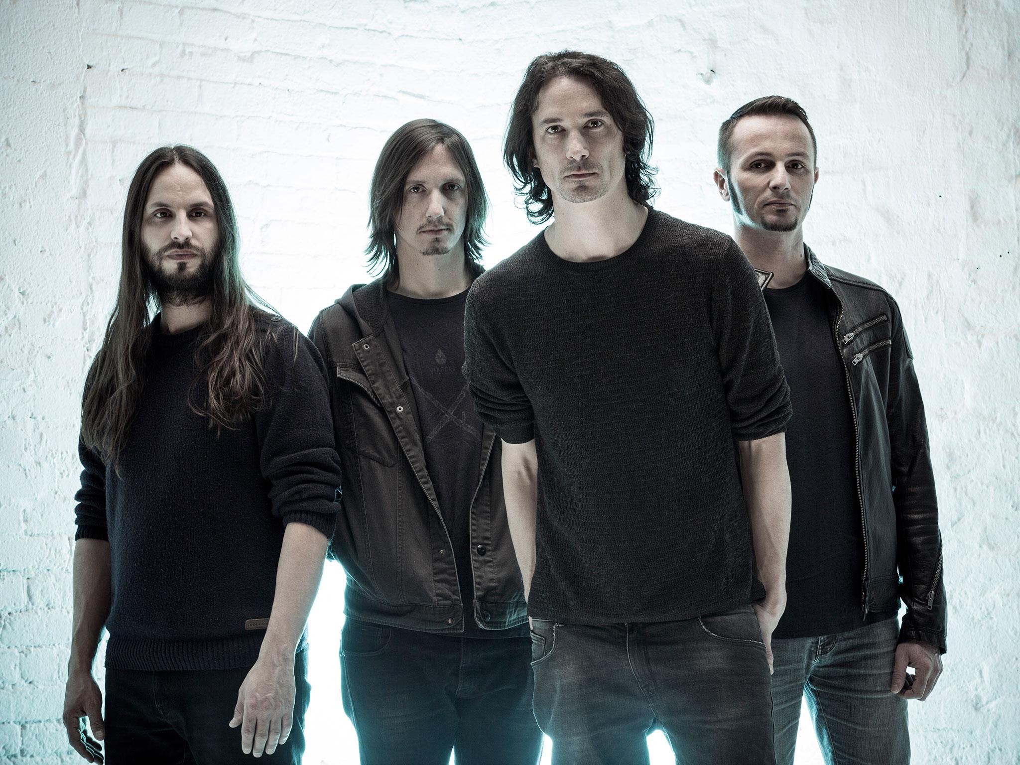 Gojira from left to right, Christian Andreu, Mario Duplantier, Joe Duplantier and Jean-Michel Labadie