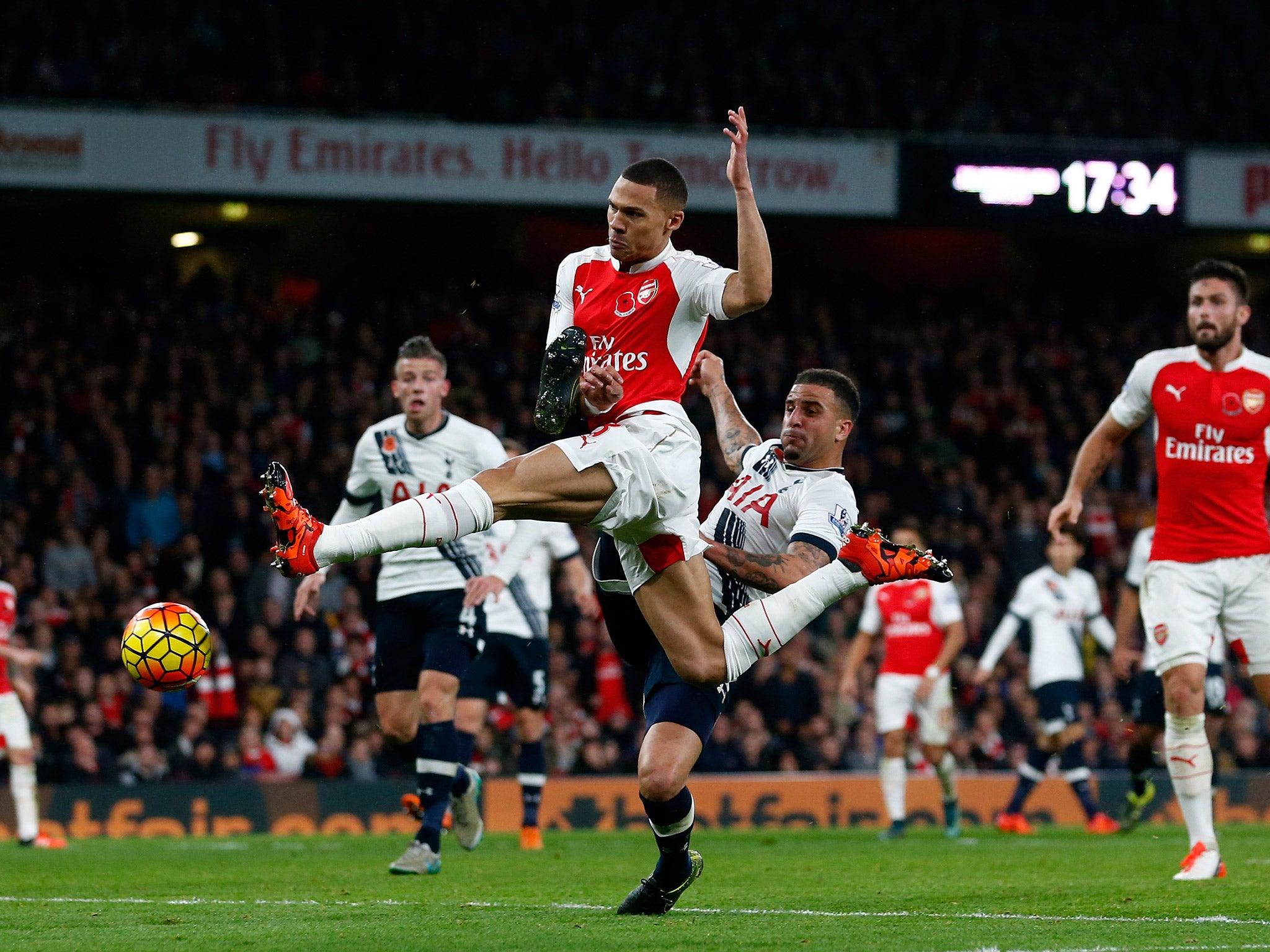 Arsenal and Tottenham will clash at the Emirates on 5 November