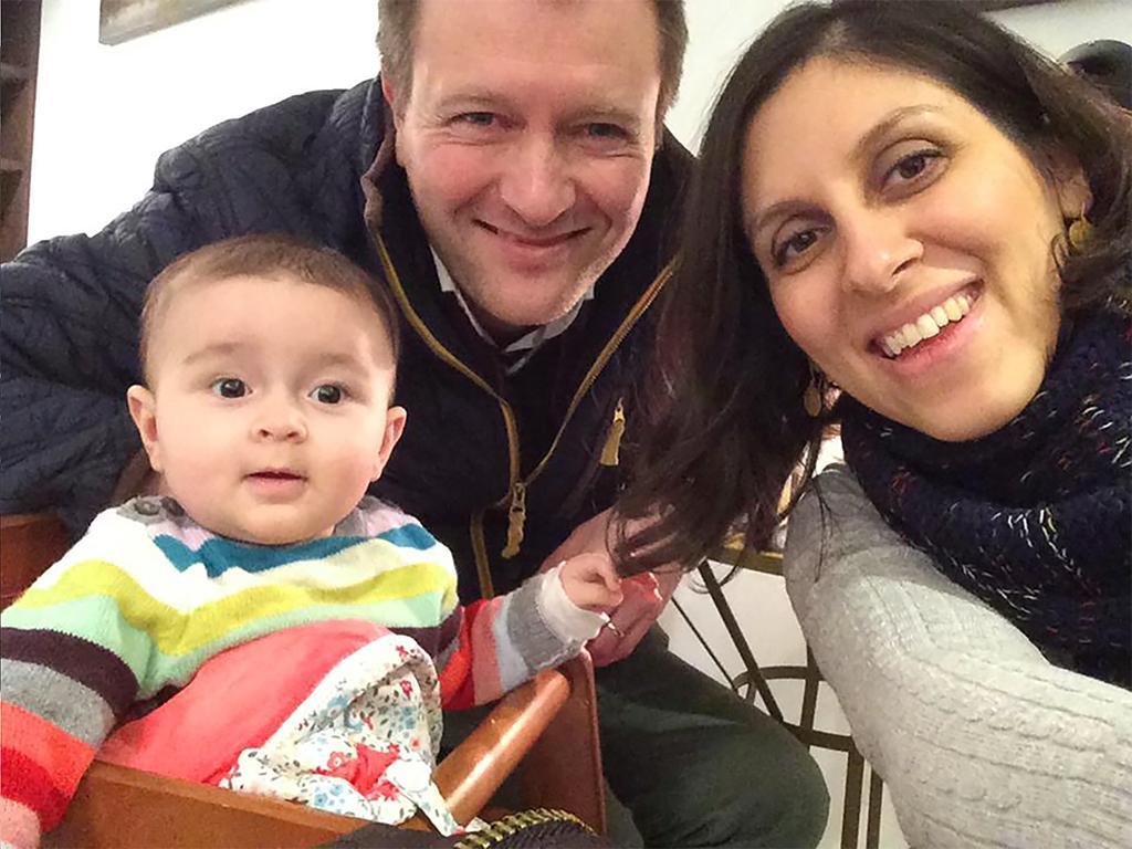 Nazanin Zaghari-Ratcliffe with husband Richard and daughter Gabriella. She faces 16 years imprisonment in Iran