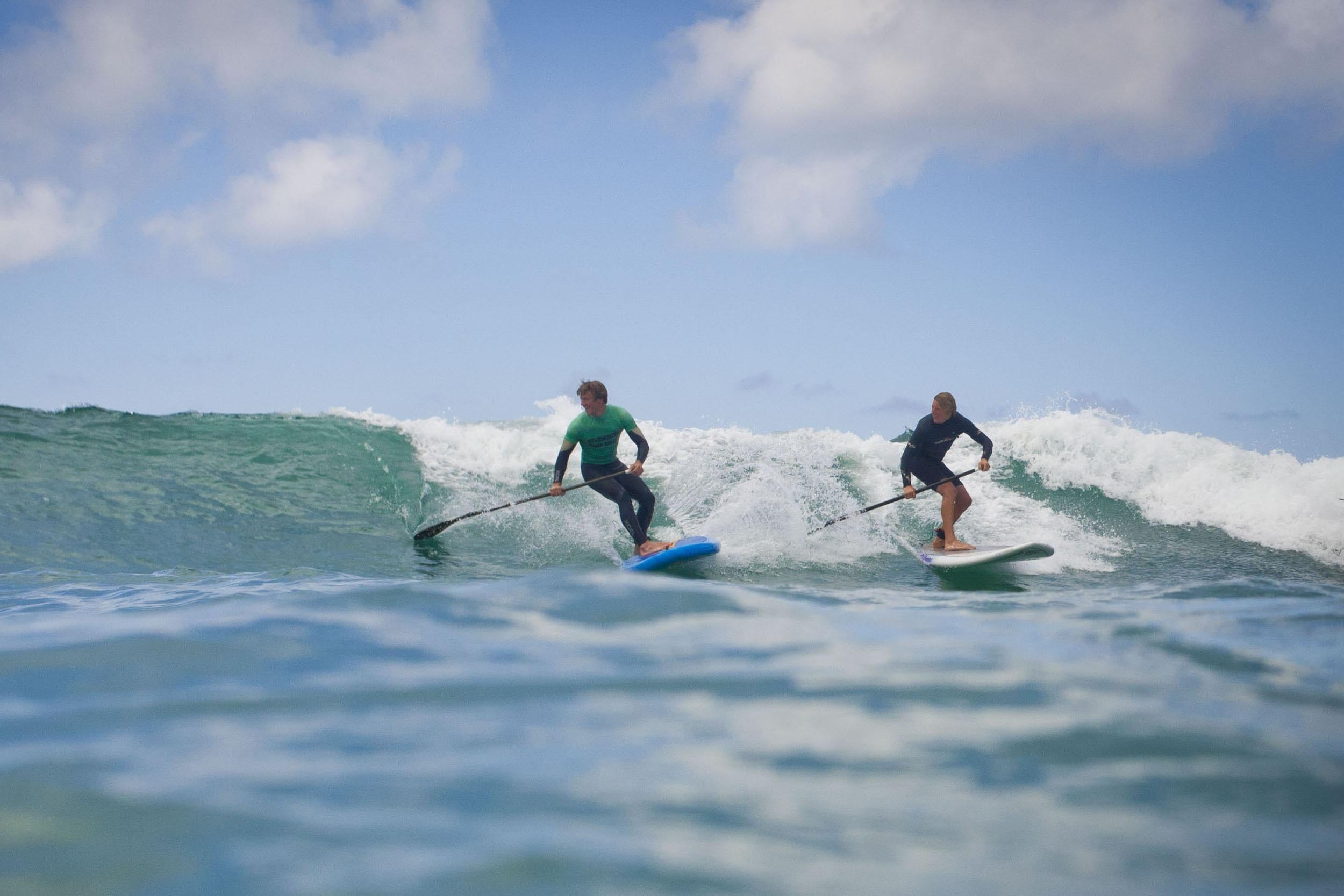 Tackling the Cornish waves on an SUP