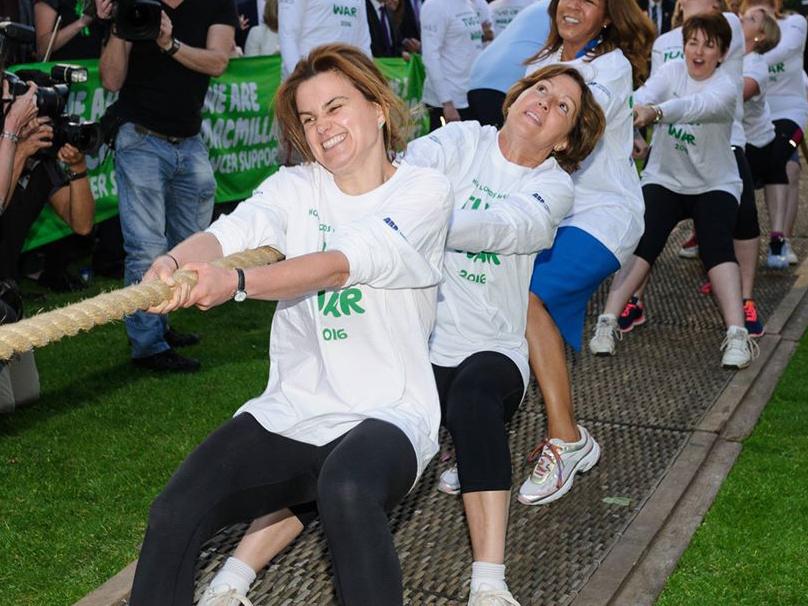 Participating in the annual Parliamentary Tug of War