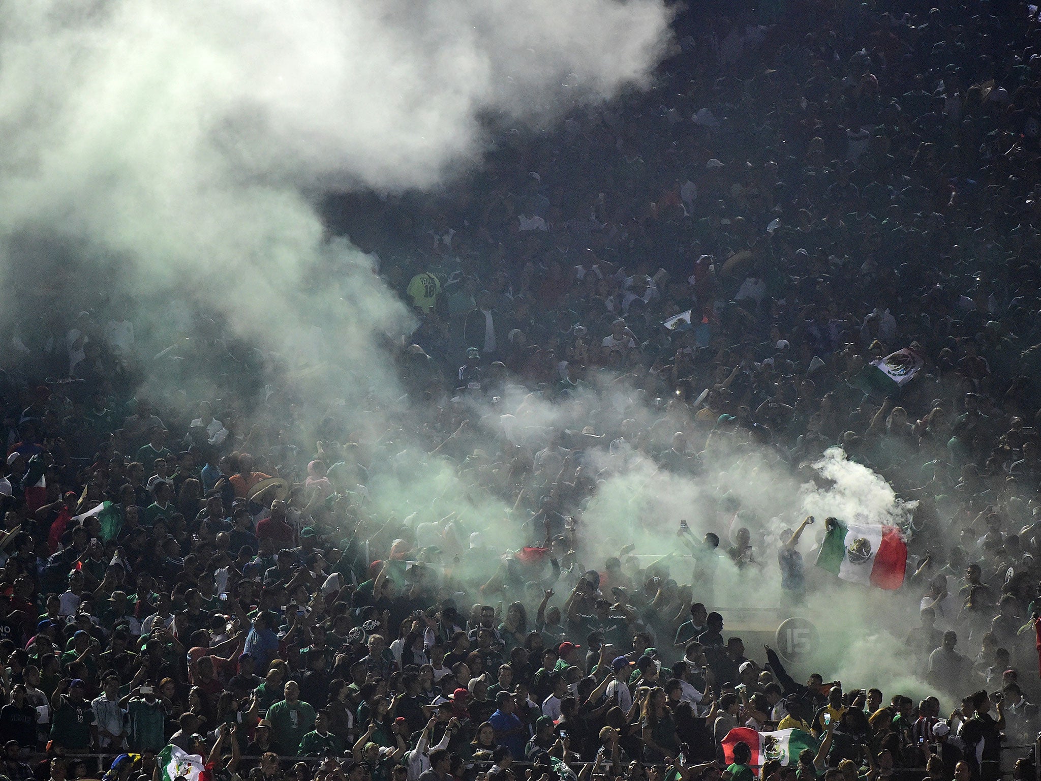 Mexico fans at the Copa America during their game against Jamaica