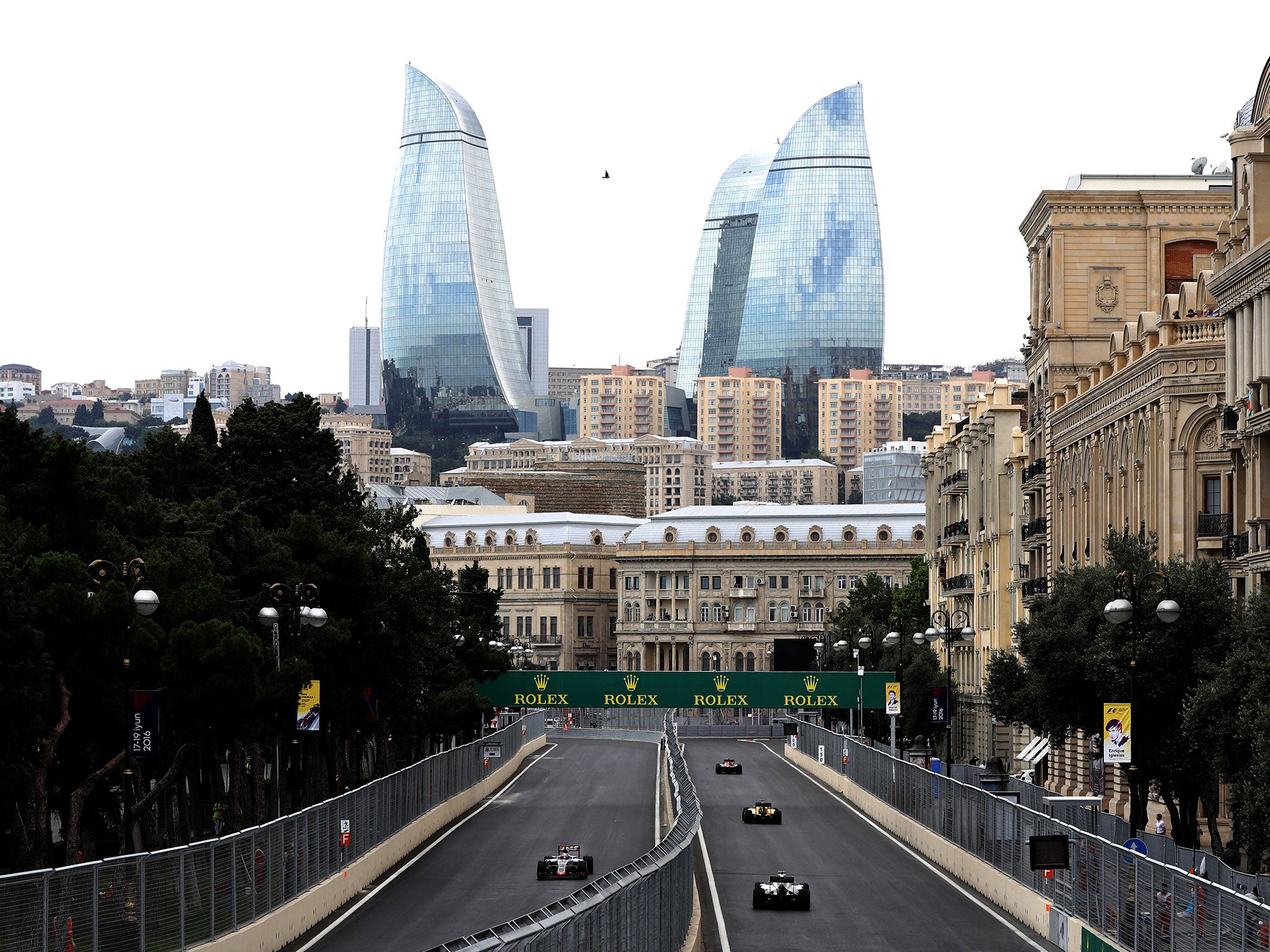 Practice gets underway in the Azerbaijani city of Baku on Friday