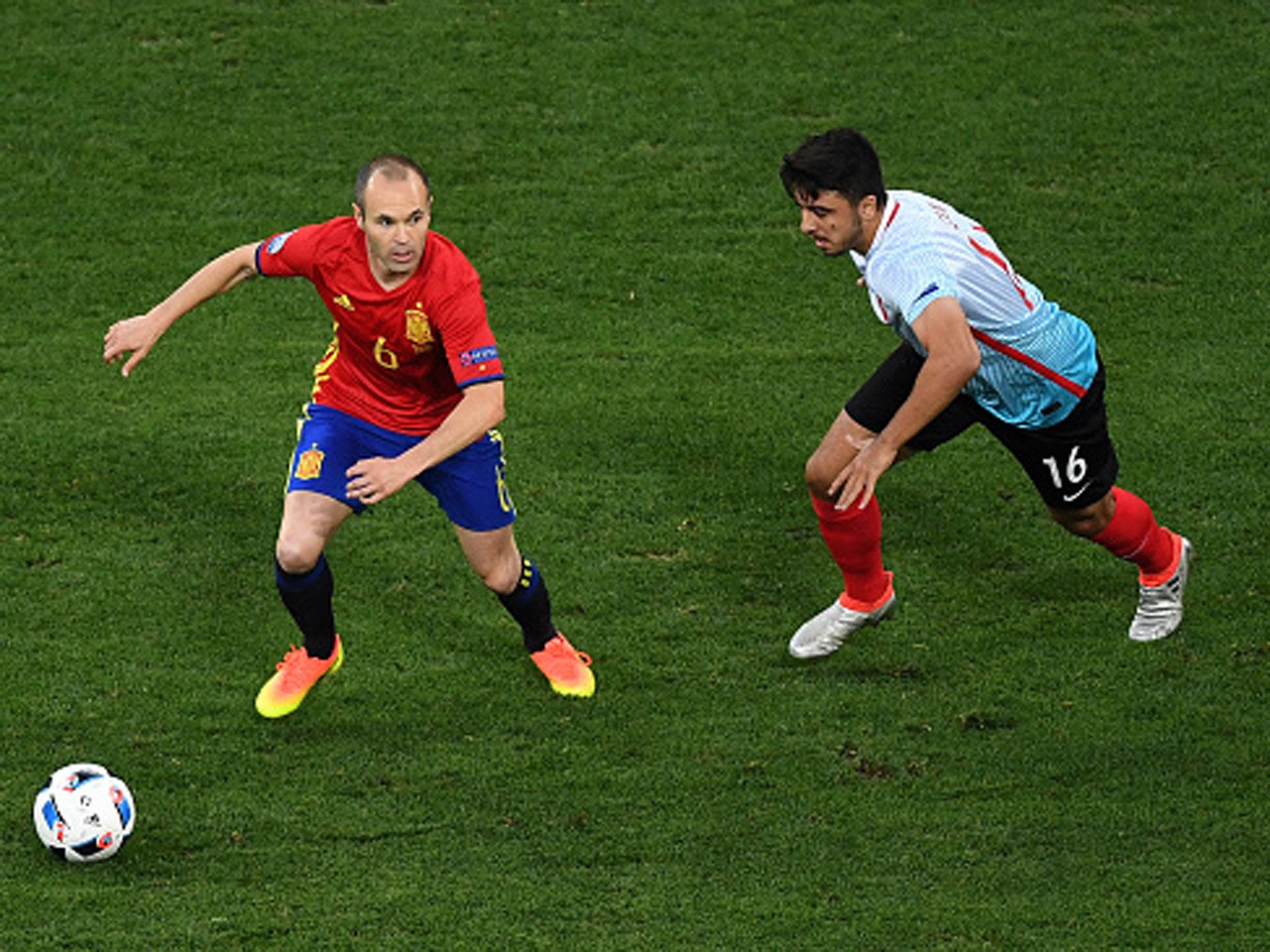 &#13;
Andres Iniesta maintained his impressive form at this year's finals (Getty)&#13;