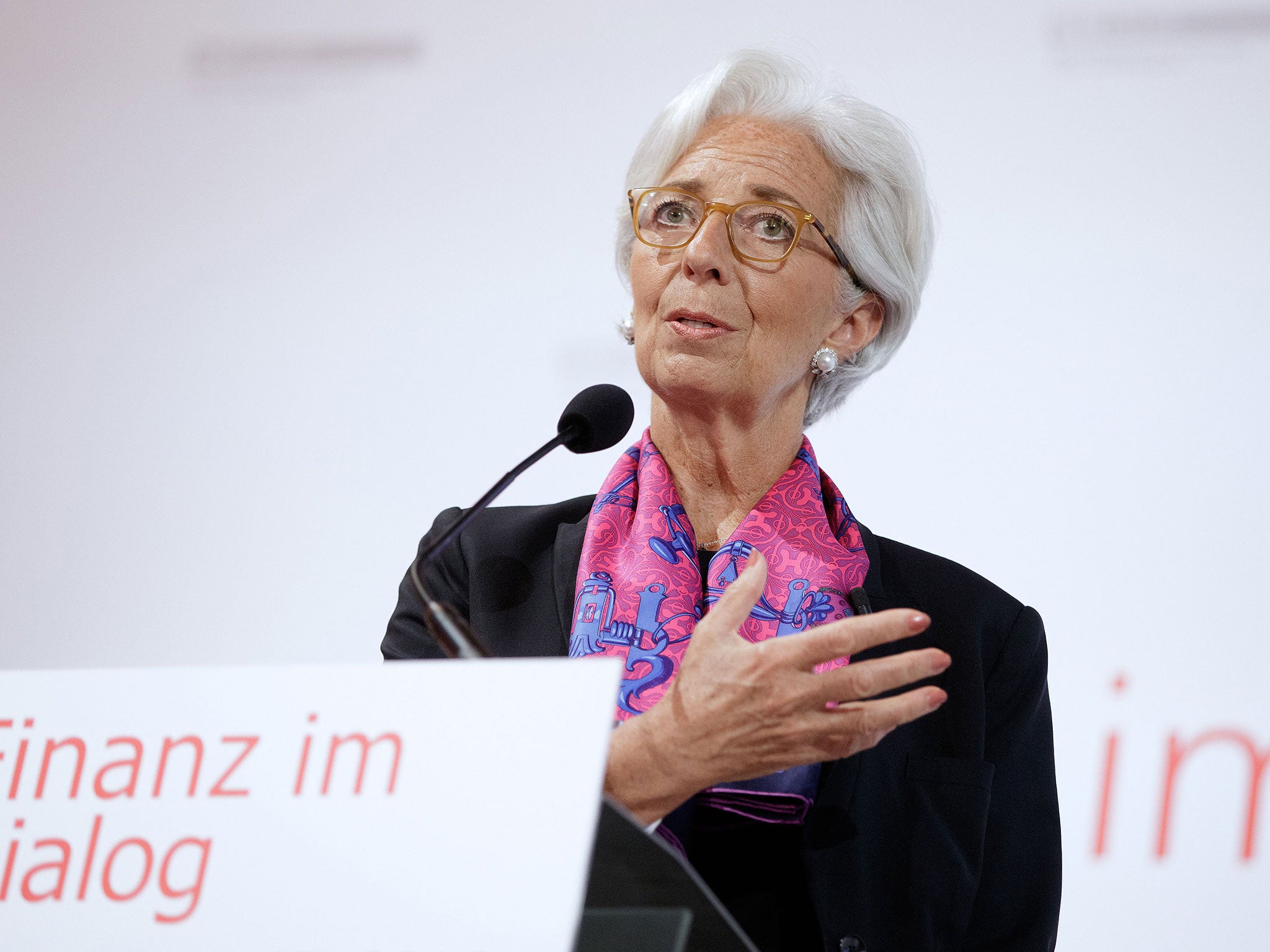 Christine Lagarde of the IMF