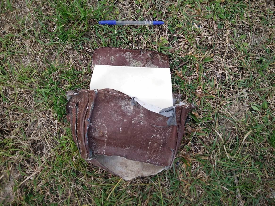 Un bolso con una pluma