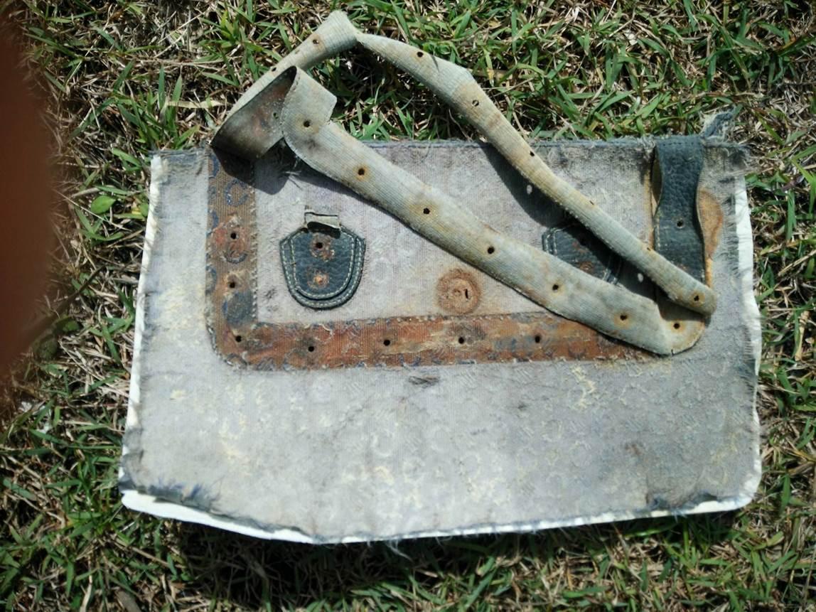 El forro interior de una bolsa