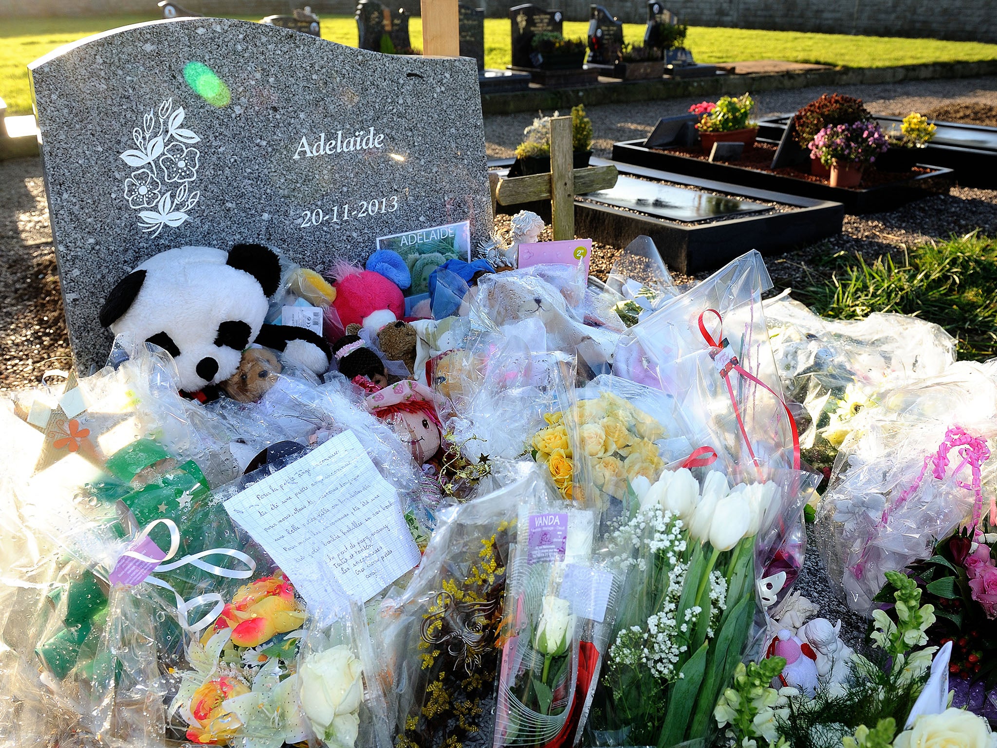 People from Berck-sur-Mare paid tribute to the girl after the mayor provided a 'dignified grave' for her