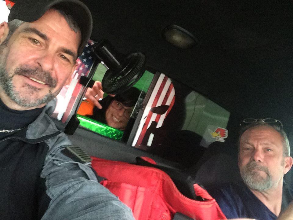 Cramsey, Arendt, and Smith moments before pulled over by Port Authority officers John Cramsey/Facebook