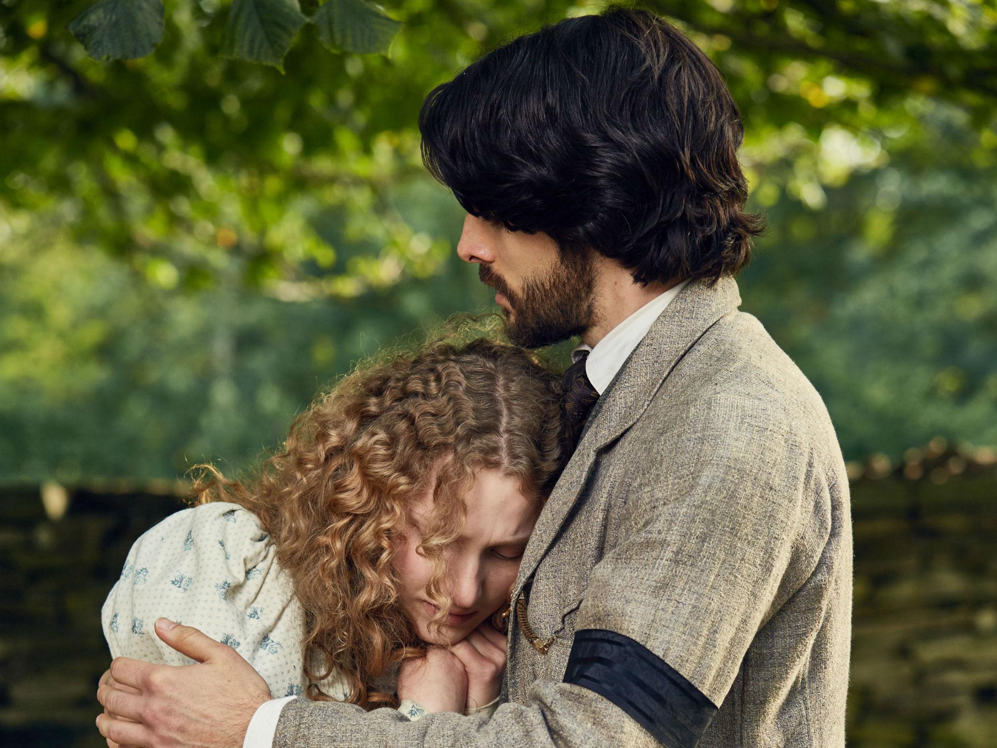 &#13;
Tallulah Rose Haddon and Colin Morgan in 'The Living and the Dead' &#13;