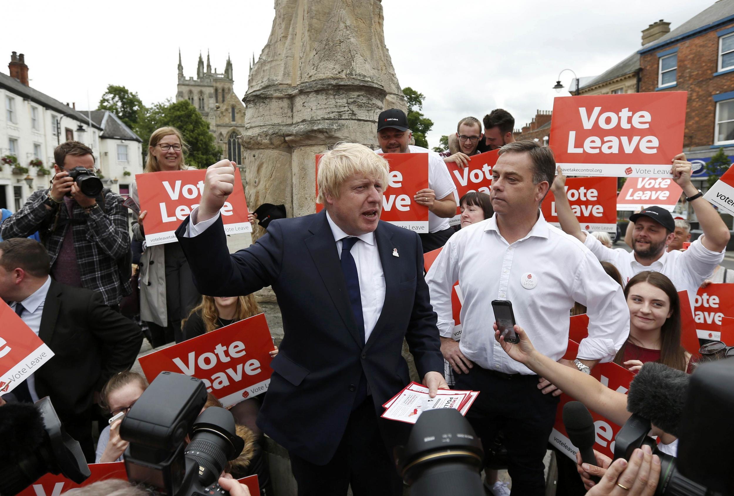 Vote Leave figurehead Boris Johnson is confident of his campaign's success ahead of polling day