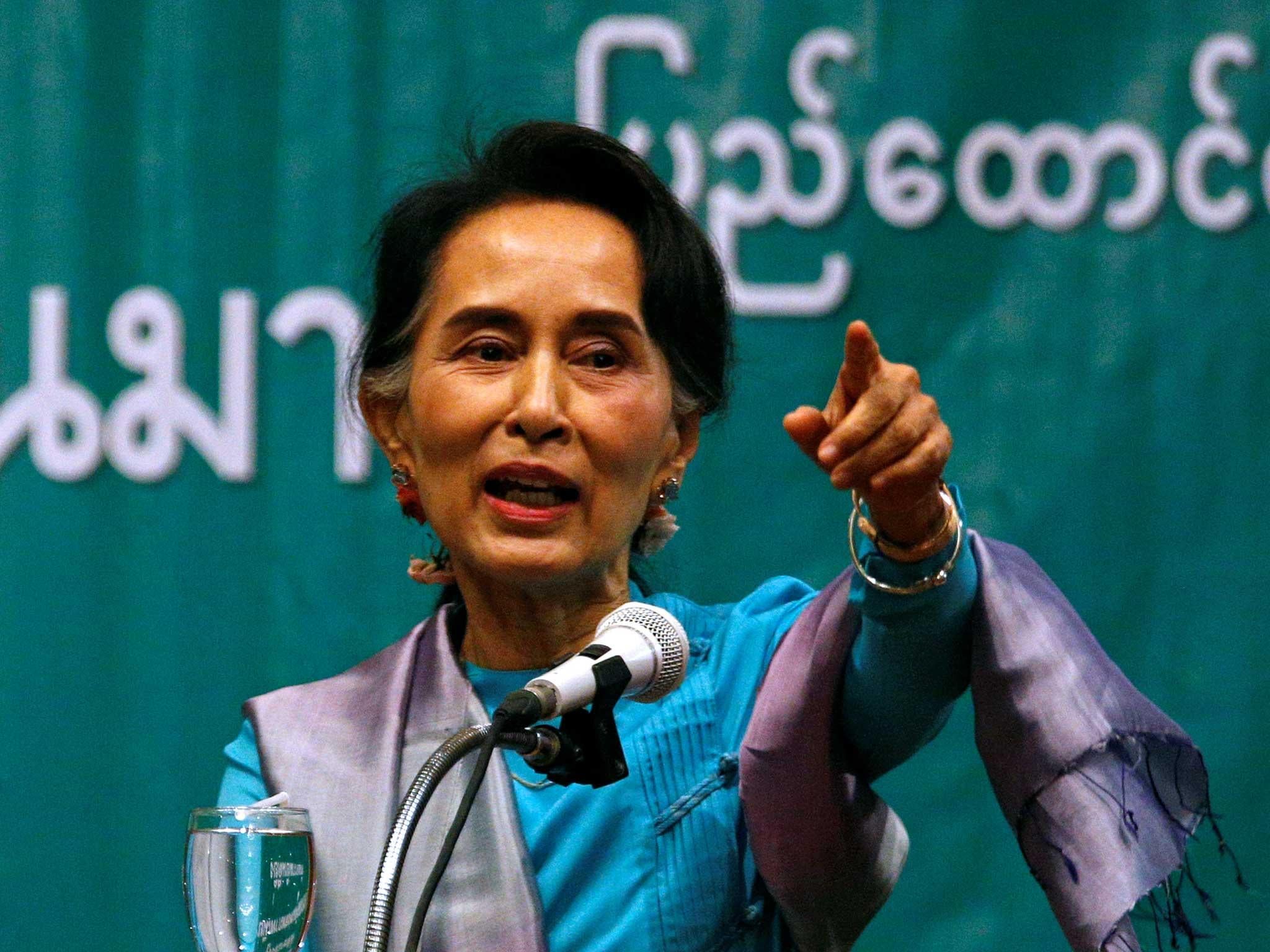 Aung San Suu Kyi Leader of Myanmar's National League for Democracy