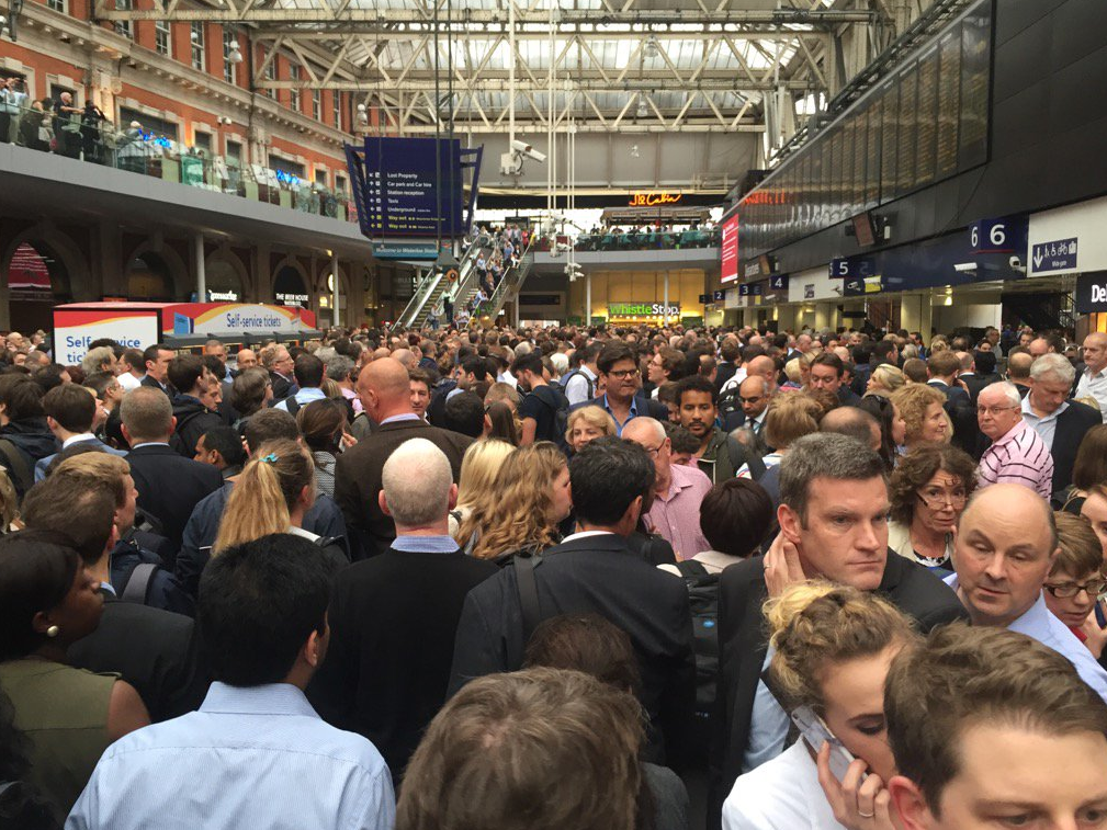 Commuters at Waterloo station could feel the hit