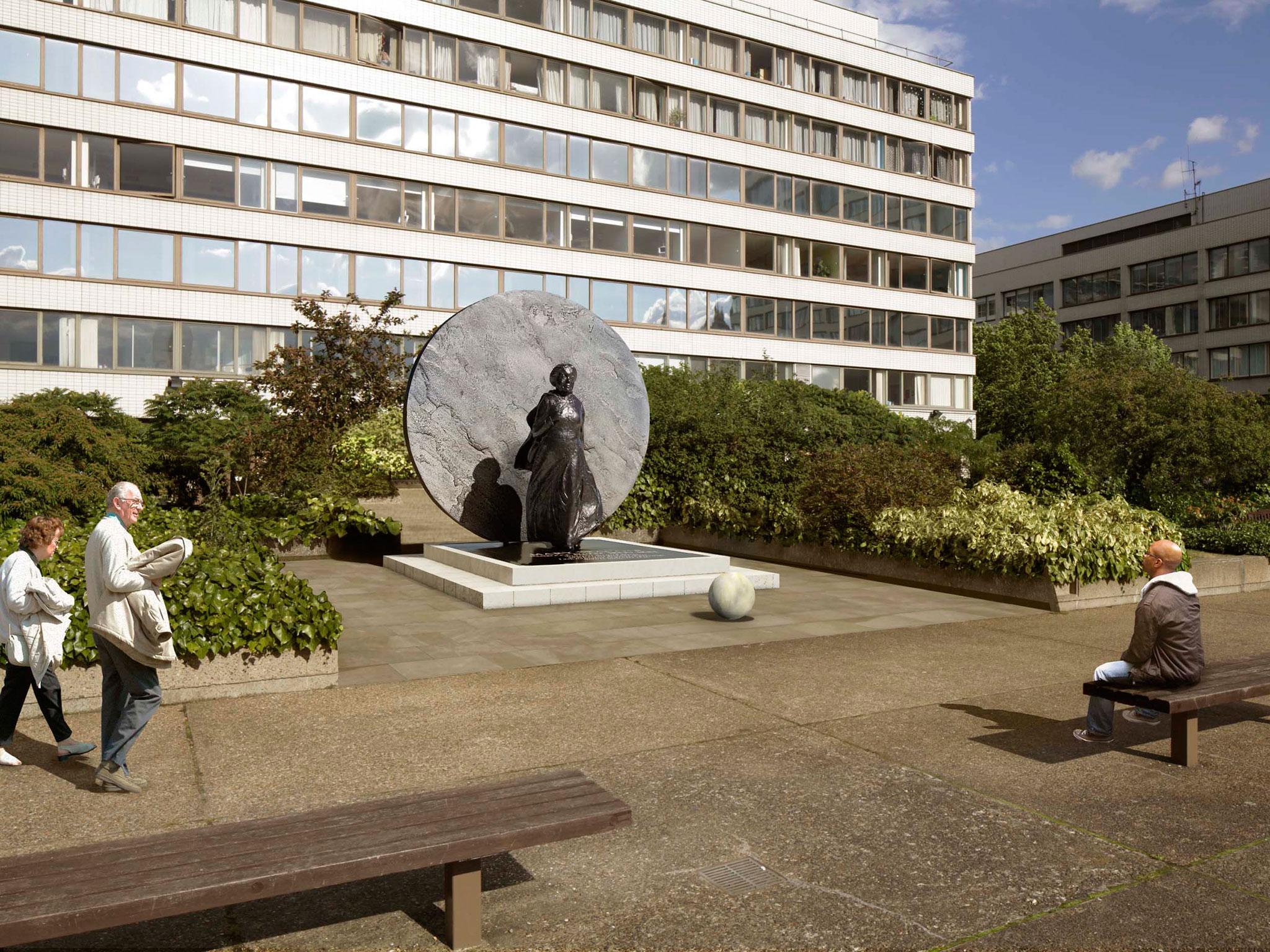 A CGI rendering of Seacole's statue as it will appear outside St Thomas' in central London