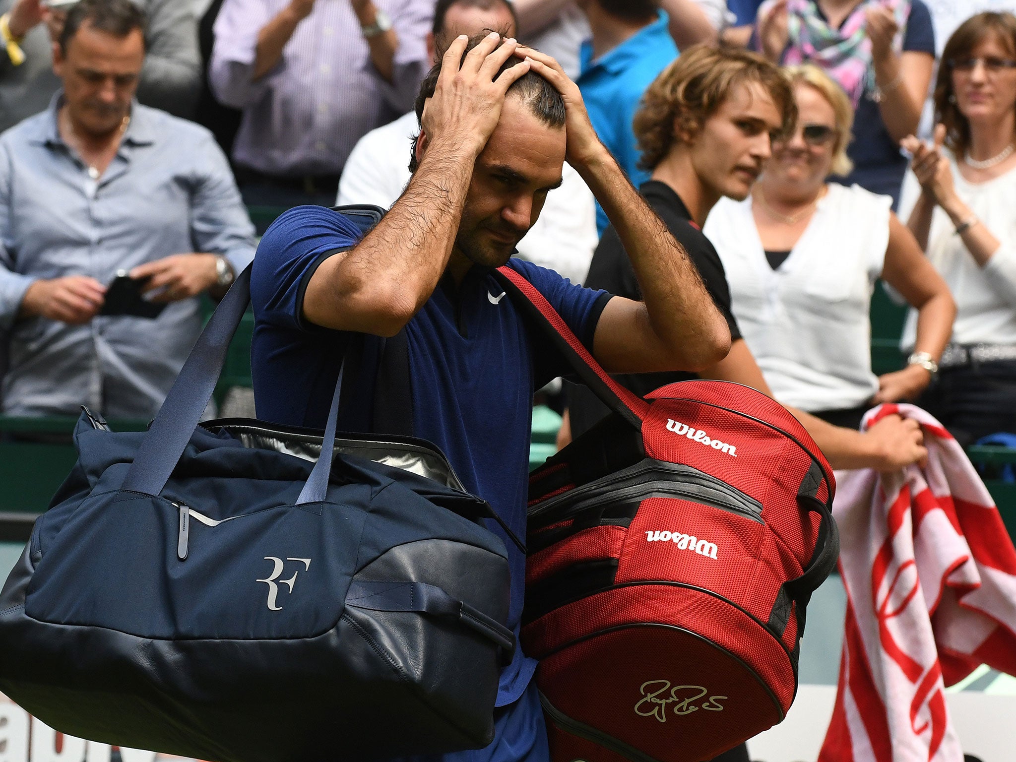 Roger Federer is back after undergoing knee surgery