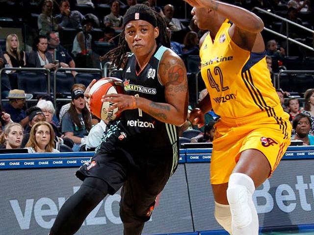 Zellous faces off against her former team, the Indiana Fever (New York Liberty/Facebook)