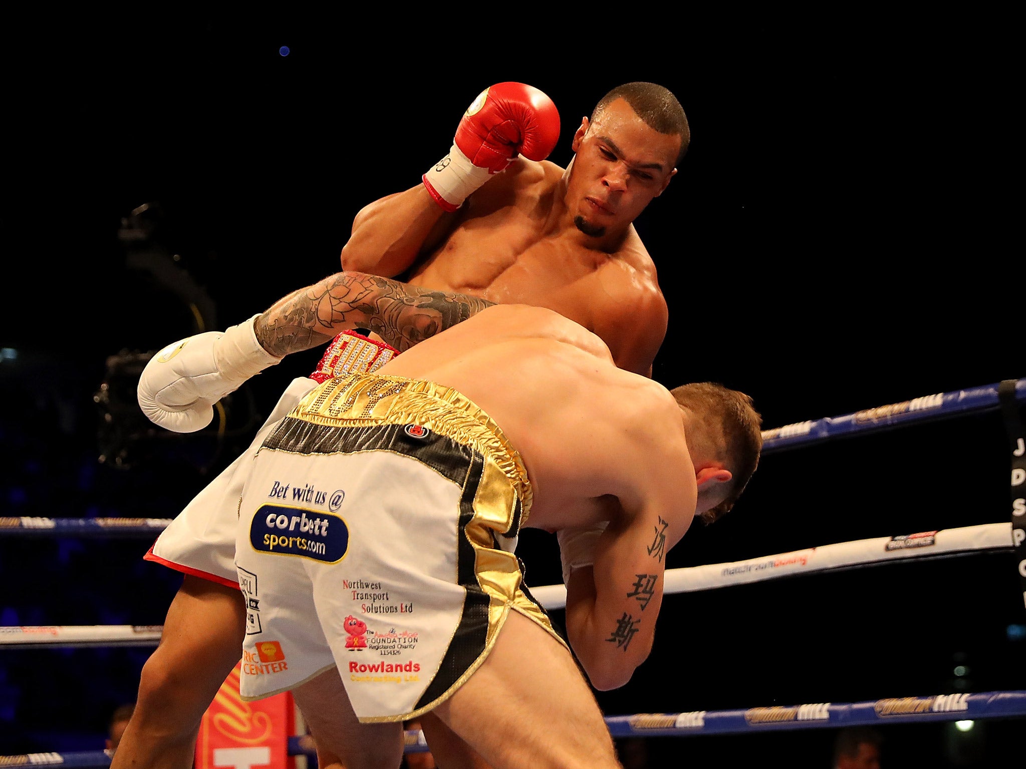 Chris Eubank delivered a devastating performance to beat Tom Doran