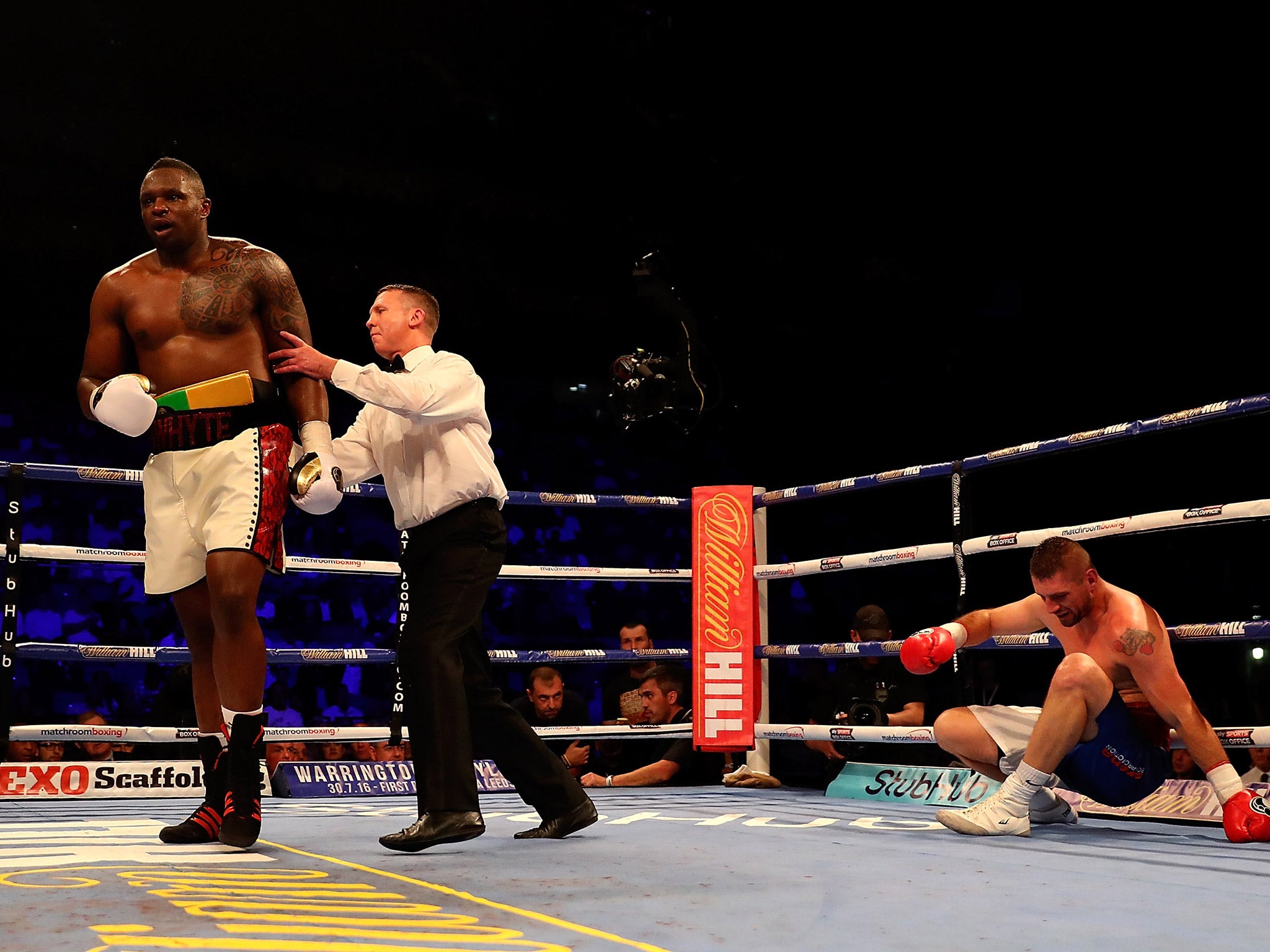 Dillian Whyte needed six rounds to see off Ivica Bacurin