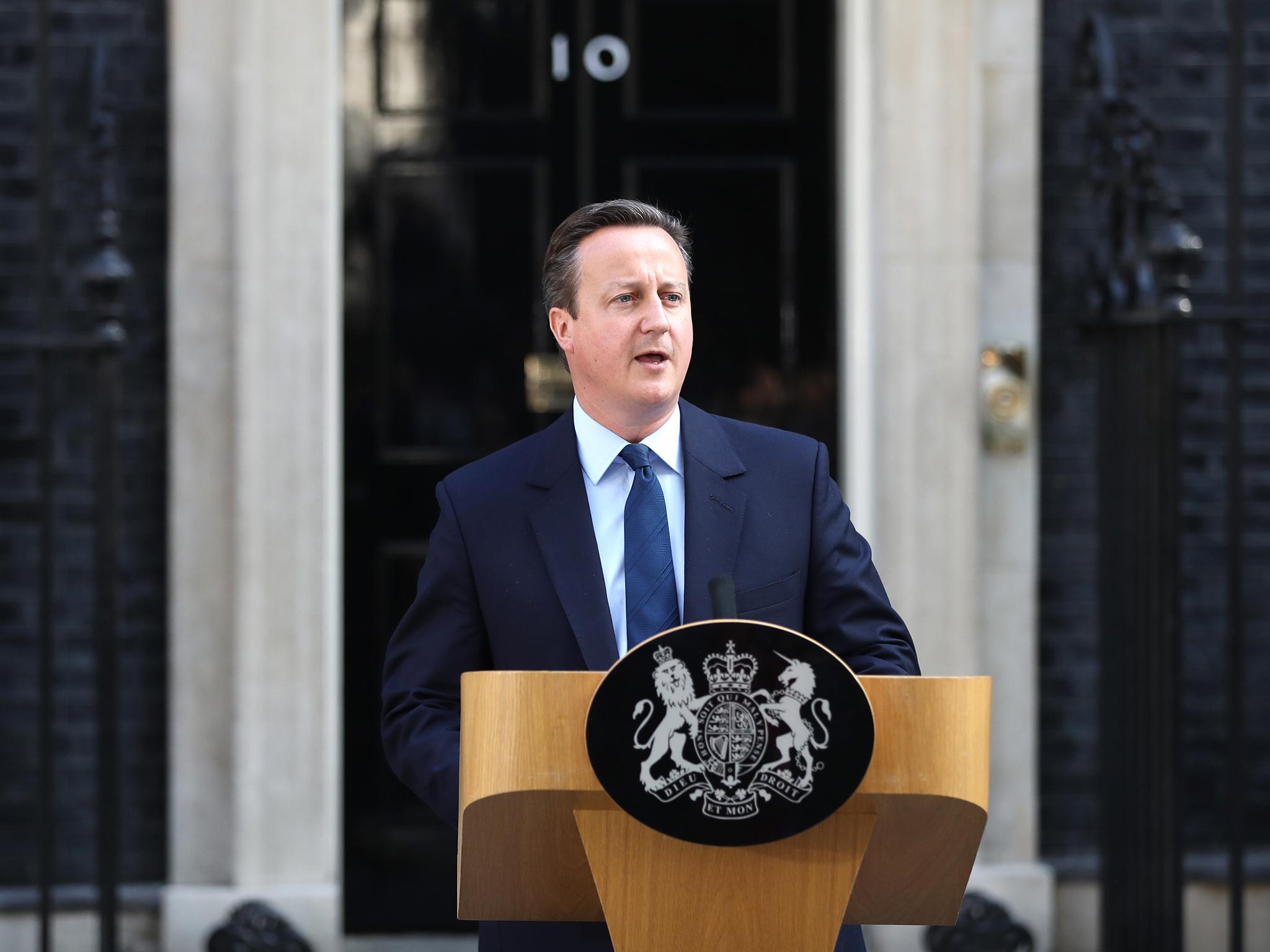 David Cameron makes his resignation speech on 24 June after Britain voted to leave the EU