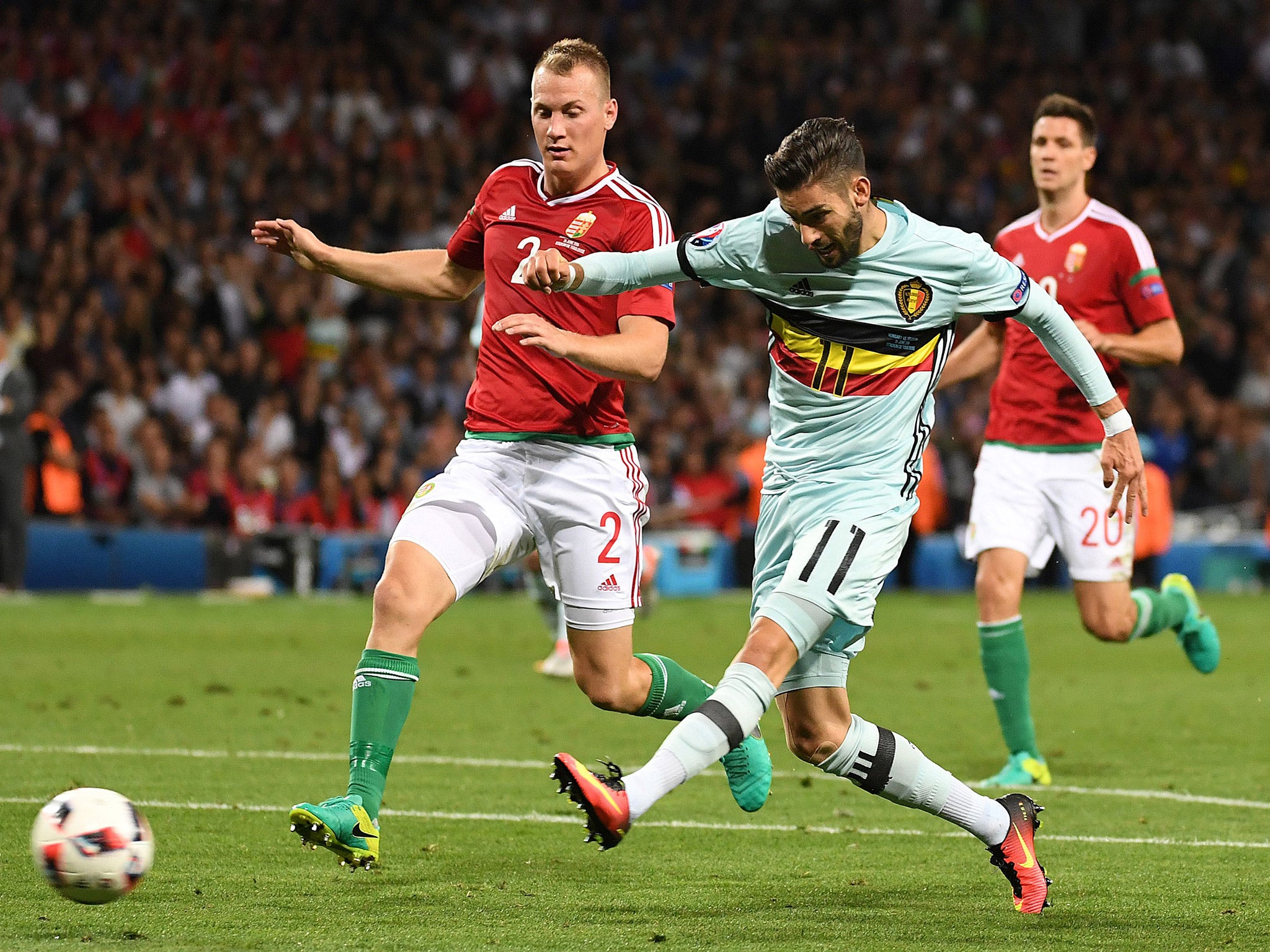 Yannick Carrasco completes the rout by scoring the fourth and final goal