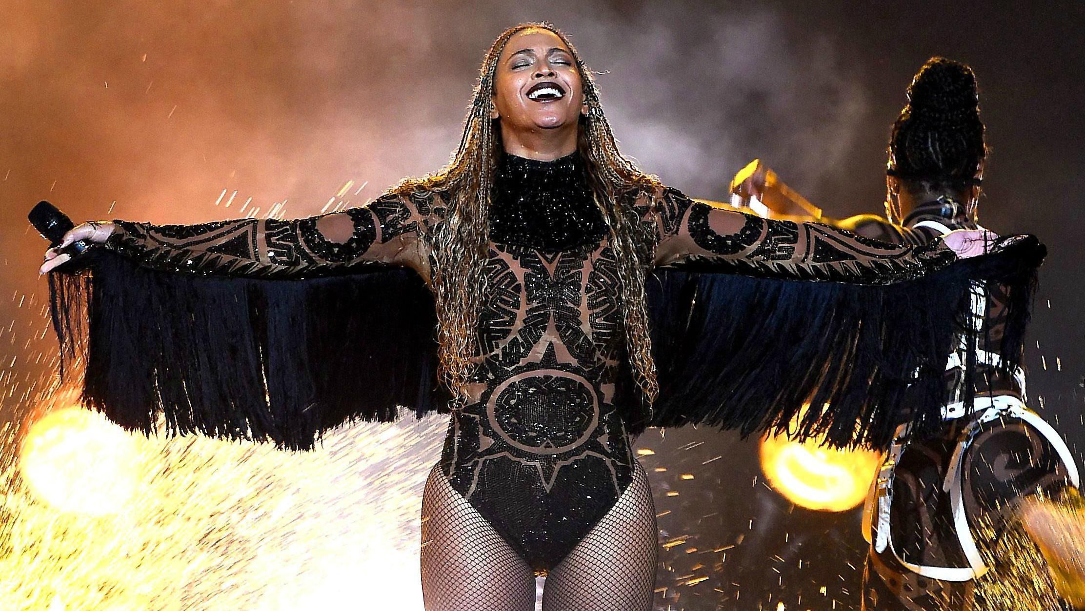 Beyonce performing 'Freedom' at the 2016 BET Awards