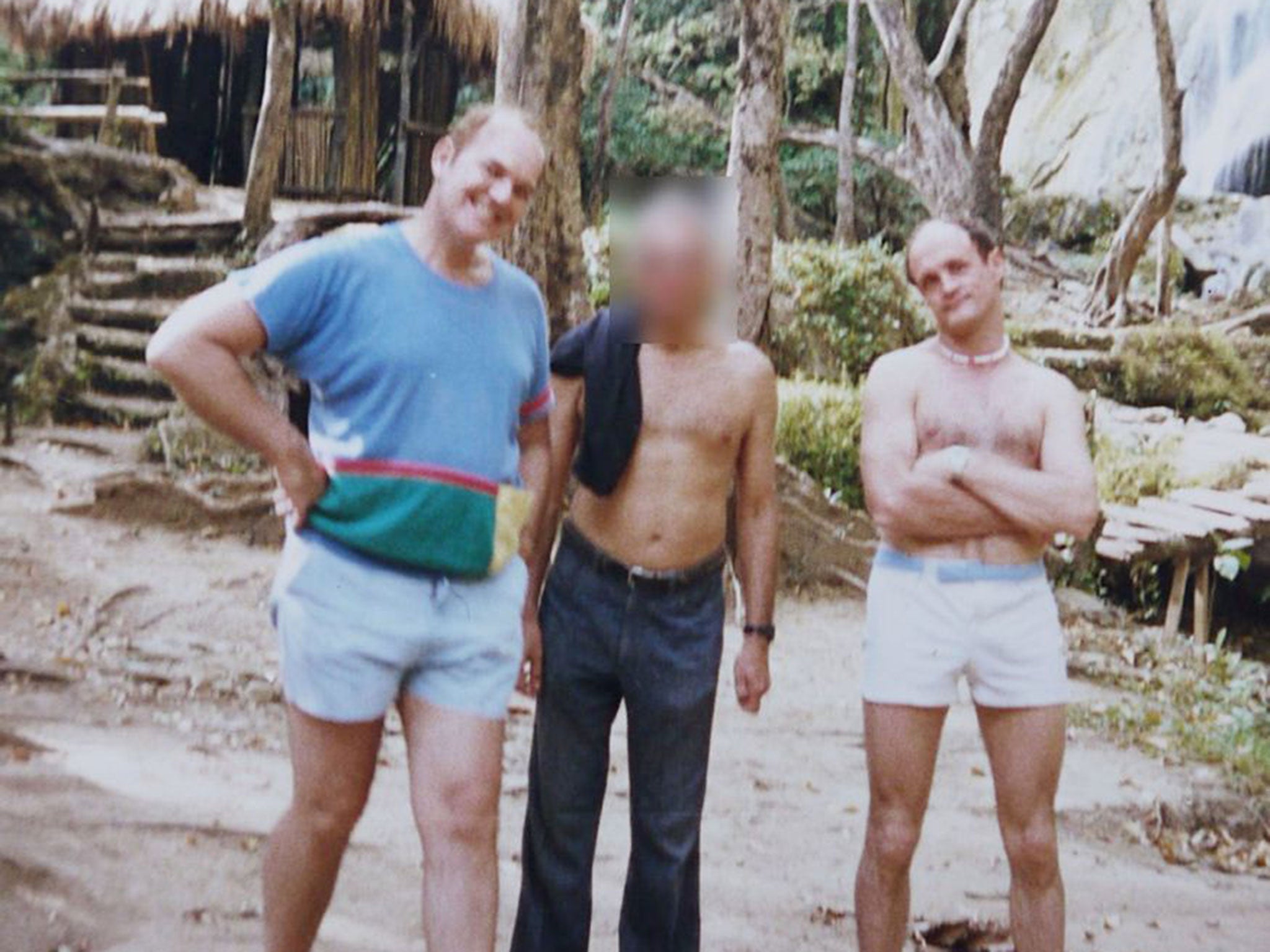 Douglas Slade, 75, (left) and Christopher Skeaping, 72 (right), members of the Paedophile Information Exchange